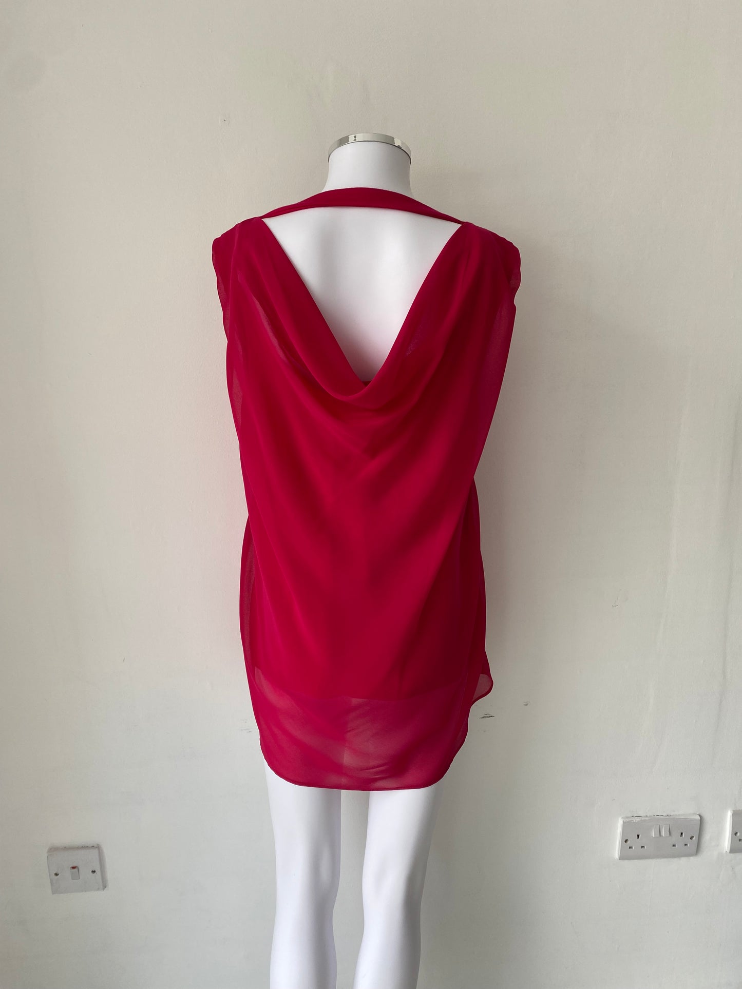 Phase Eight Pink Floaty Top Size 12