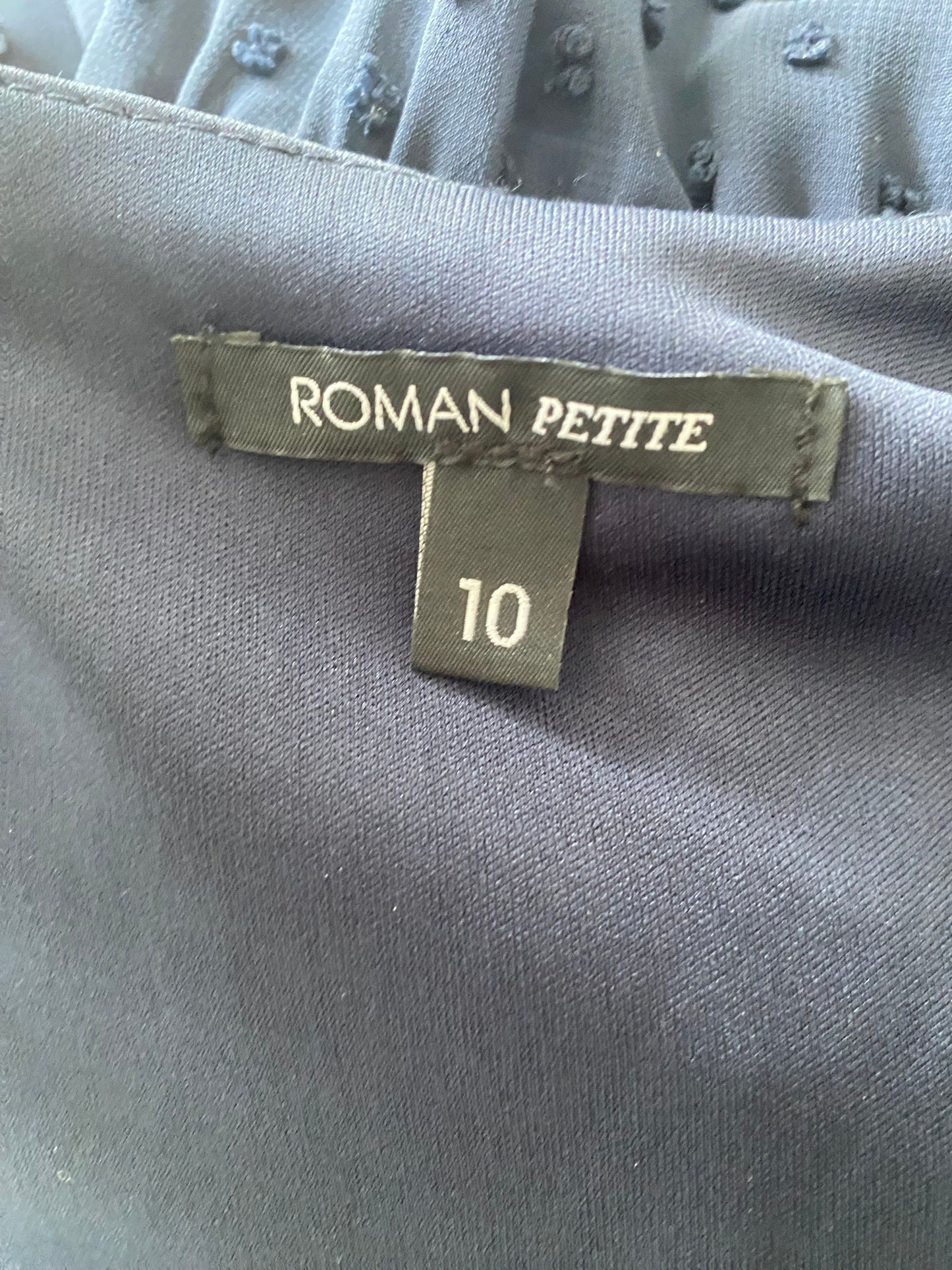 Roman Petite navy dress size 10