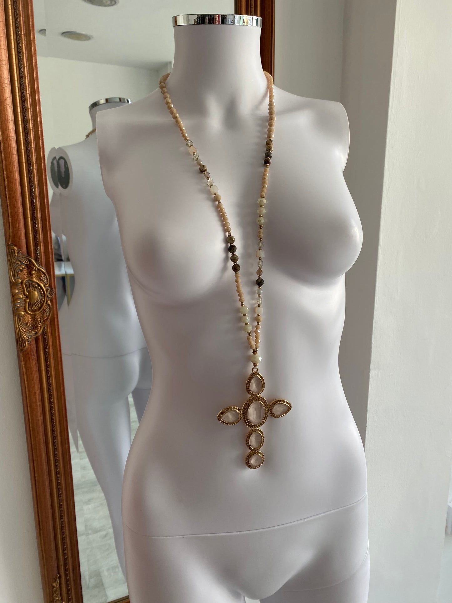 Long Cross Necklace