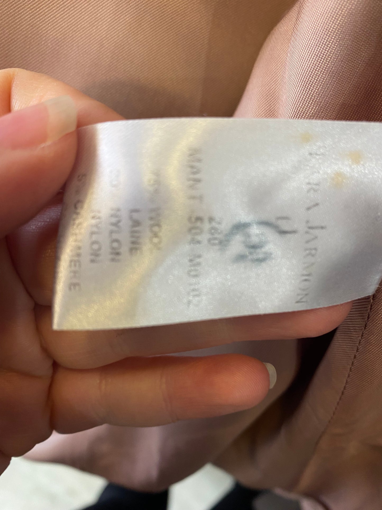 Tara Jarmon Taupe Wool Blend Coat Size 40 Fits like a 10