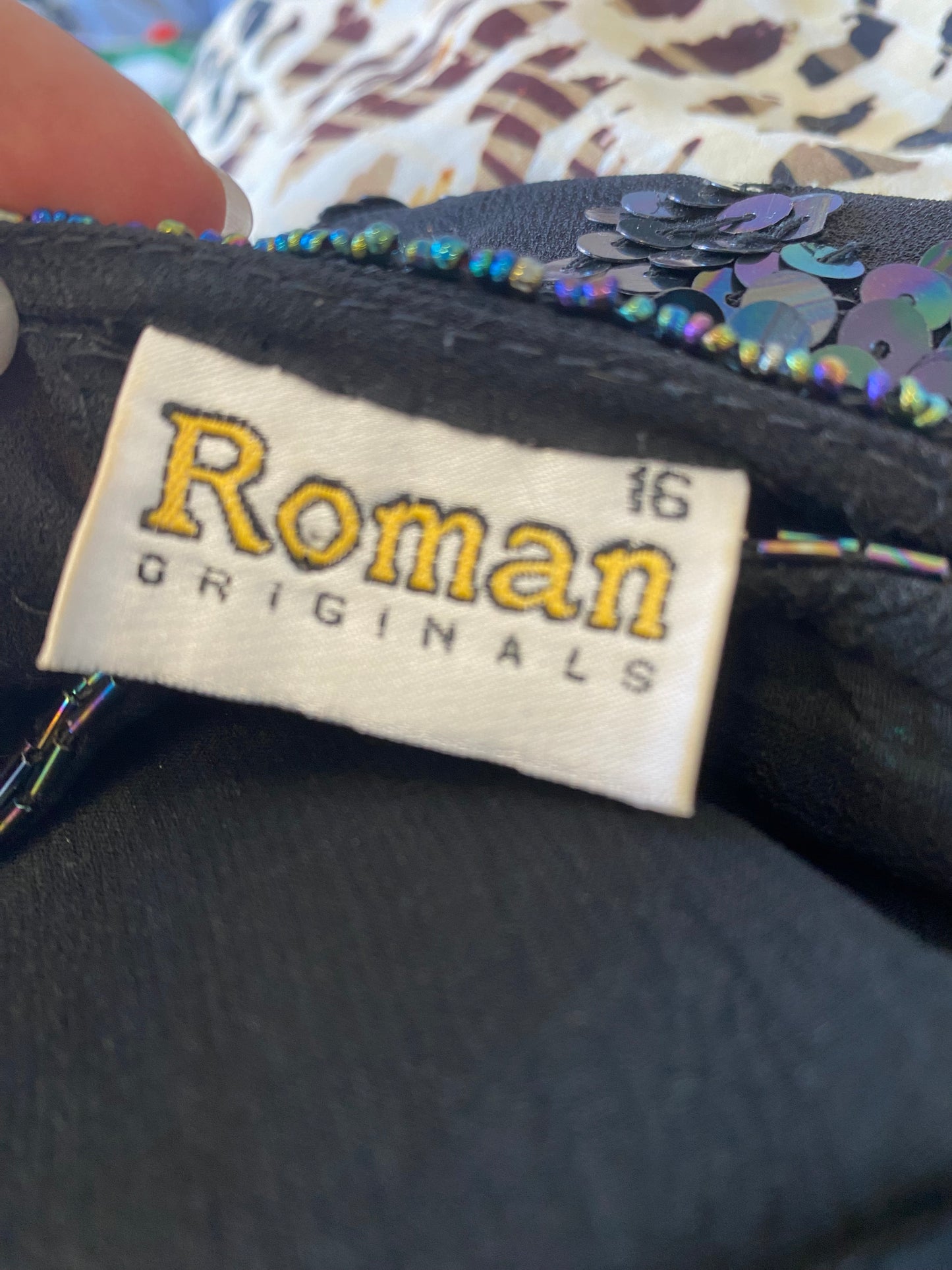 Roman sequin top size 12