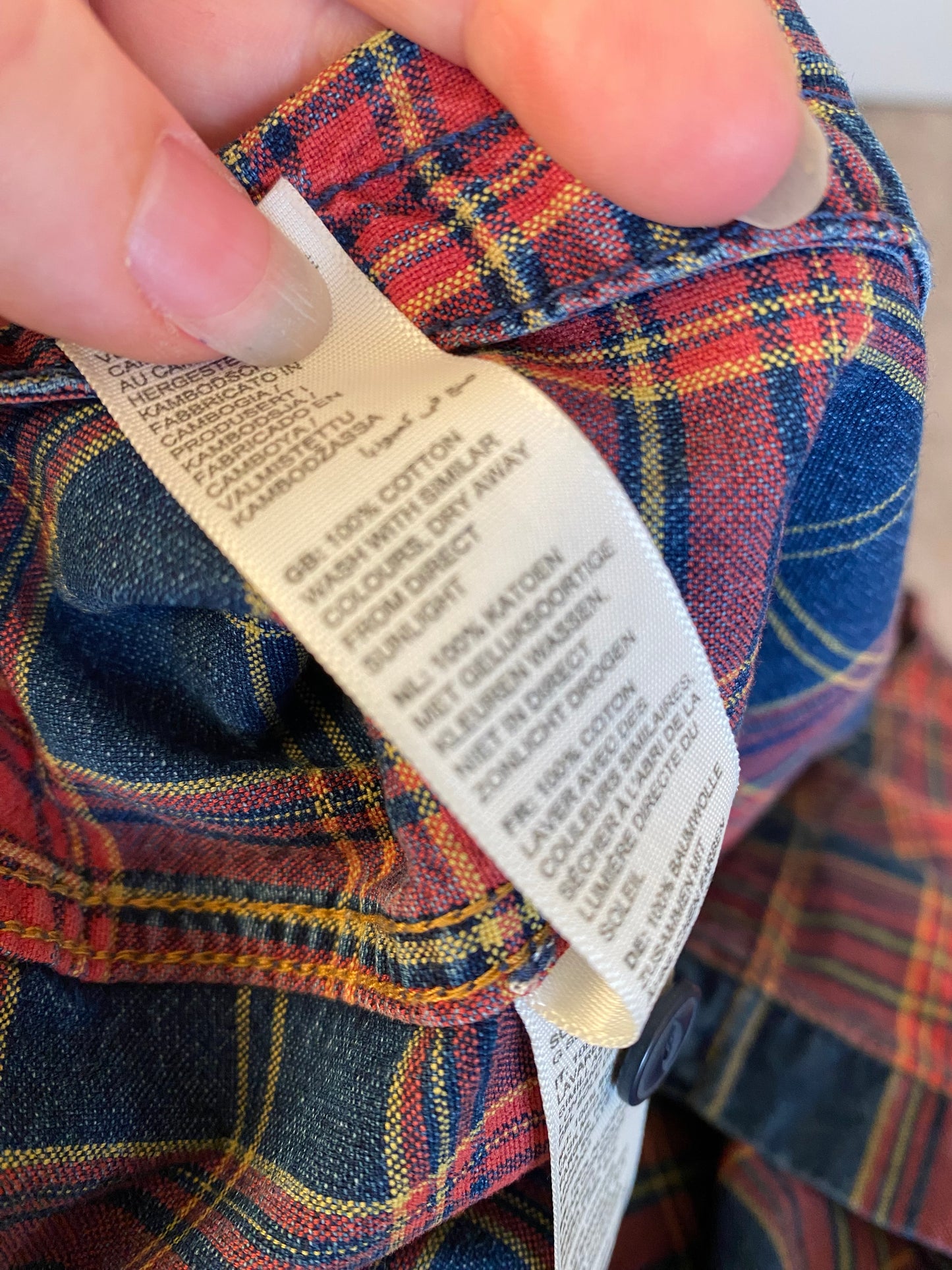 Fat Face Red Checked Shirt Size Large