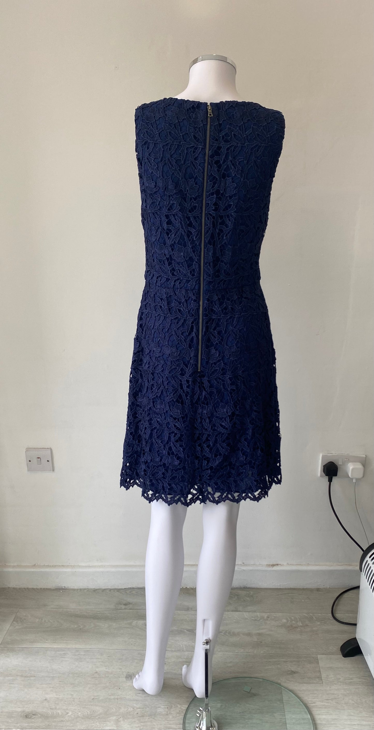 Alice and Olivia Navy Lace Dress Size 10