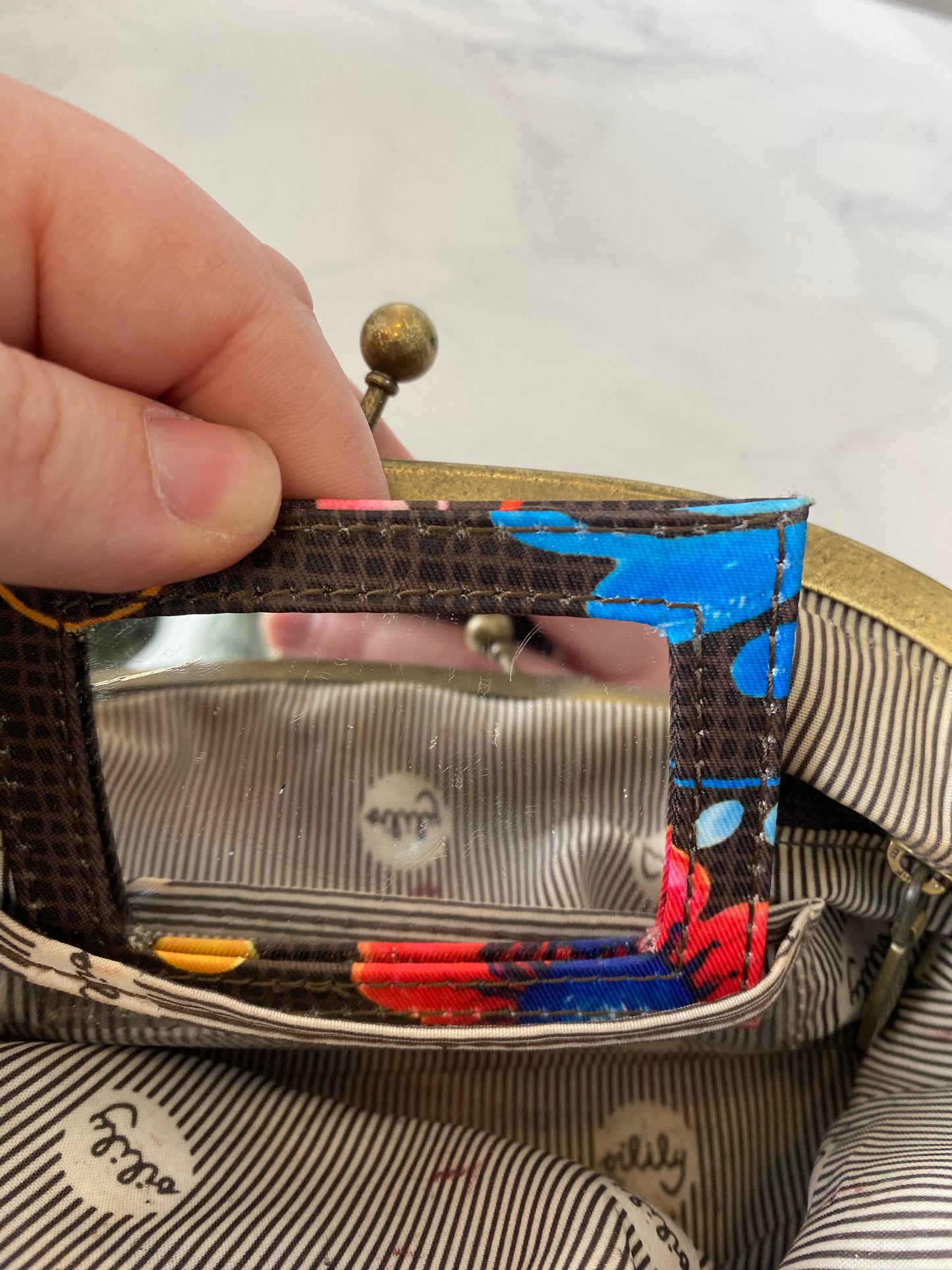 Oilily Floral Print Cosmetic Case