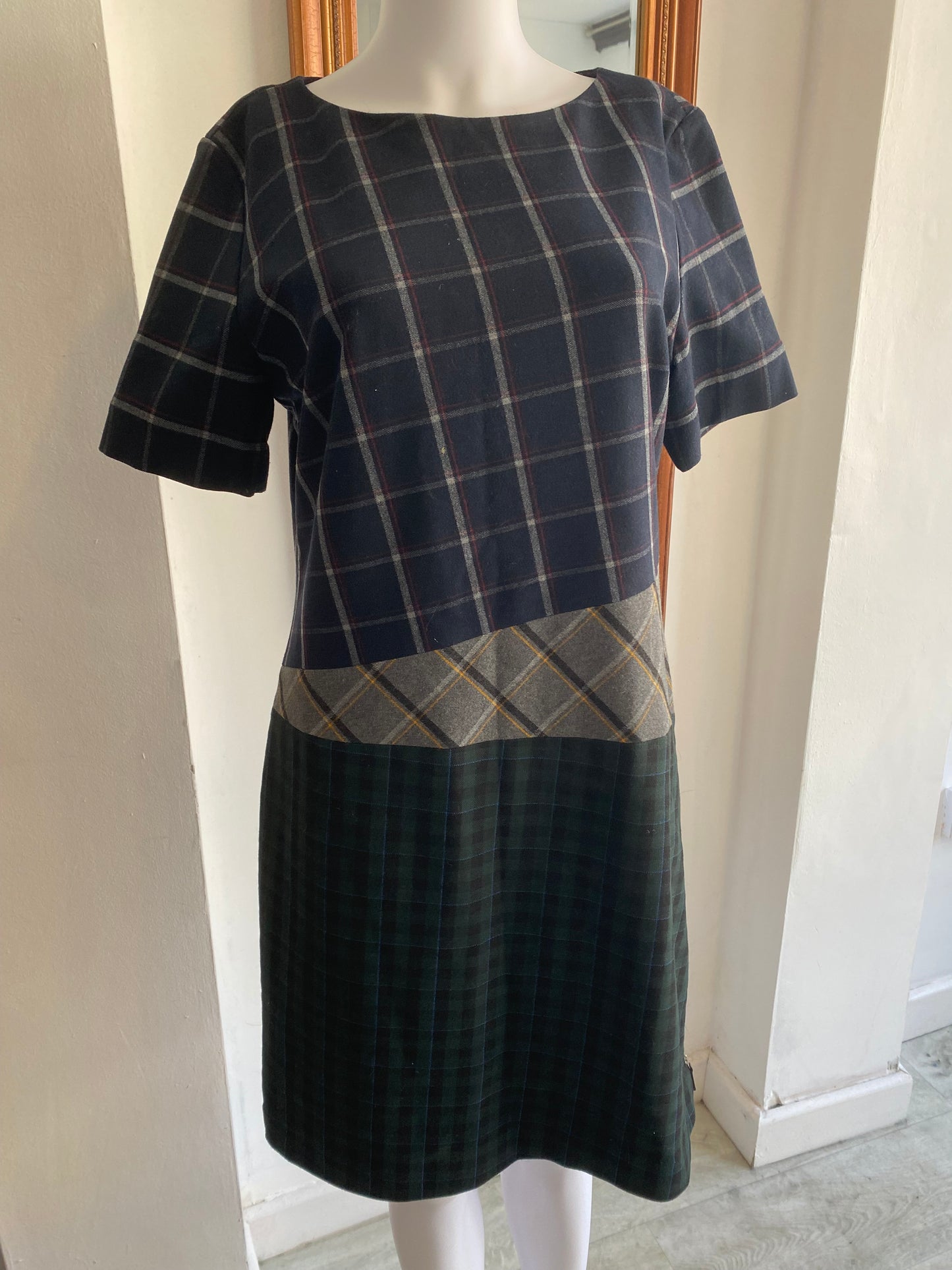 Band of Outsiders Checked Dress Size 14
