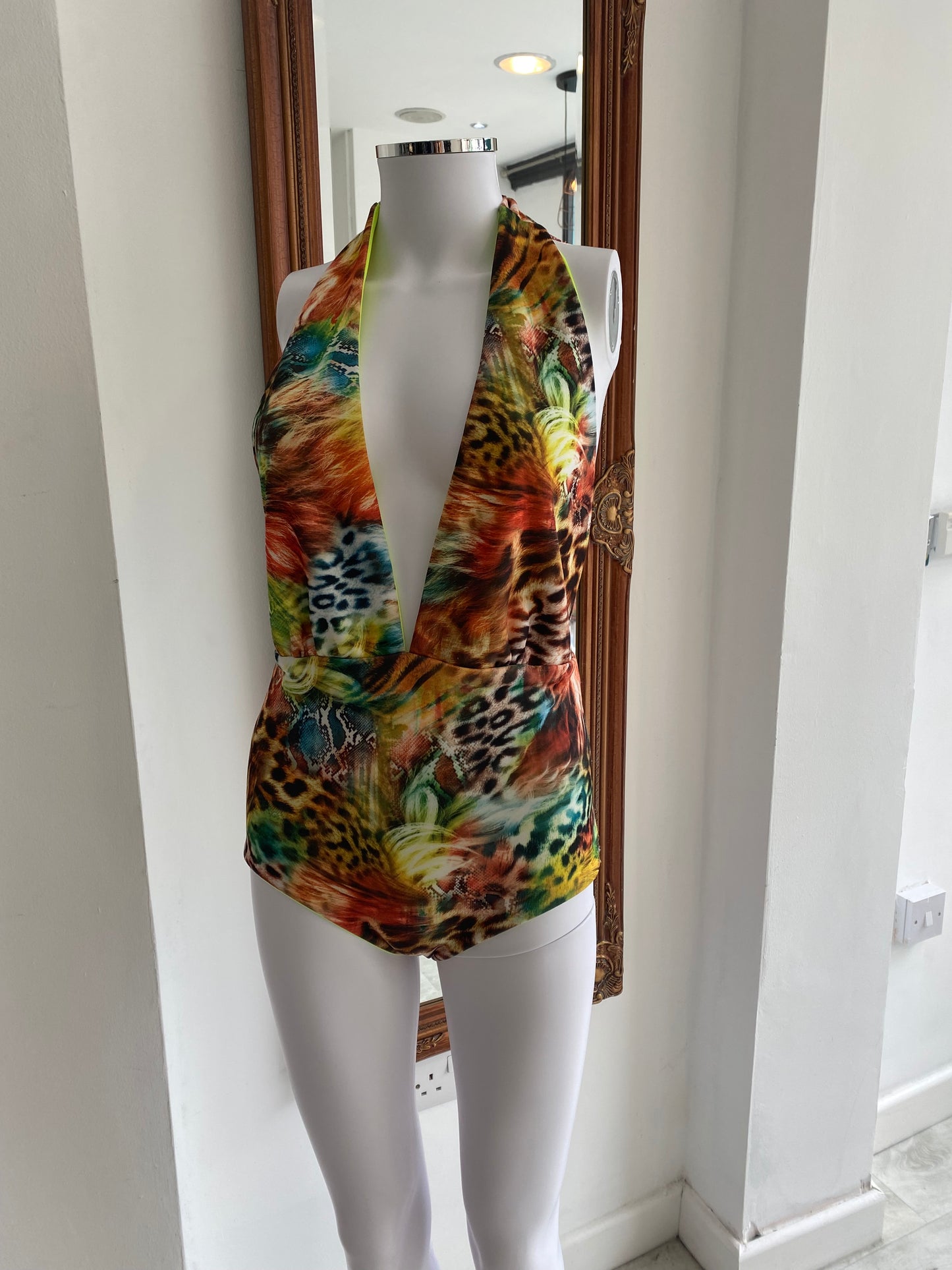 Jackson’s Fashion Animal Print Swimming Costume and Skirt Size 8-10