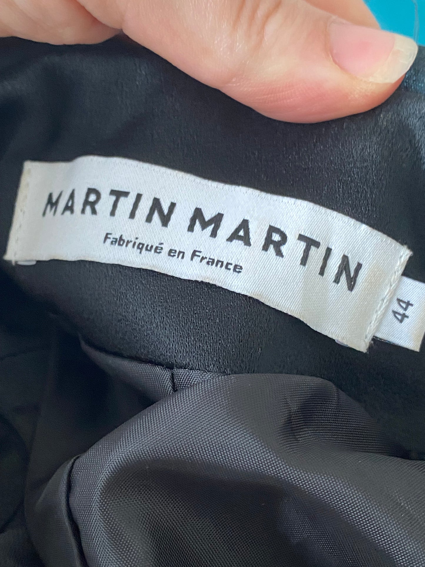 Martin Martin Black Silk Jacket Size 14-16