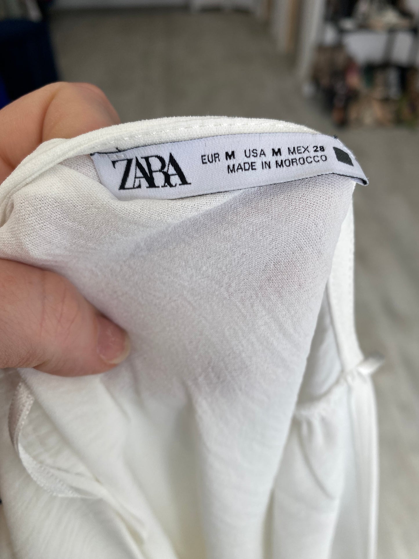 Zara White Blouse Size M