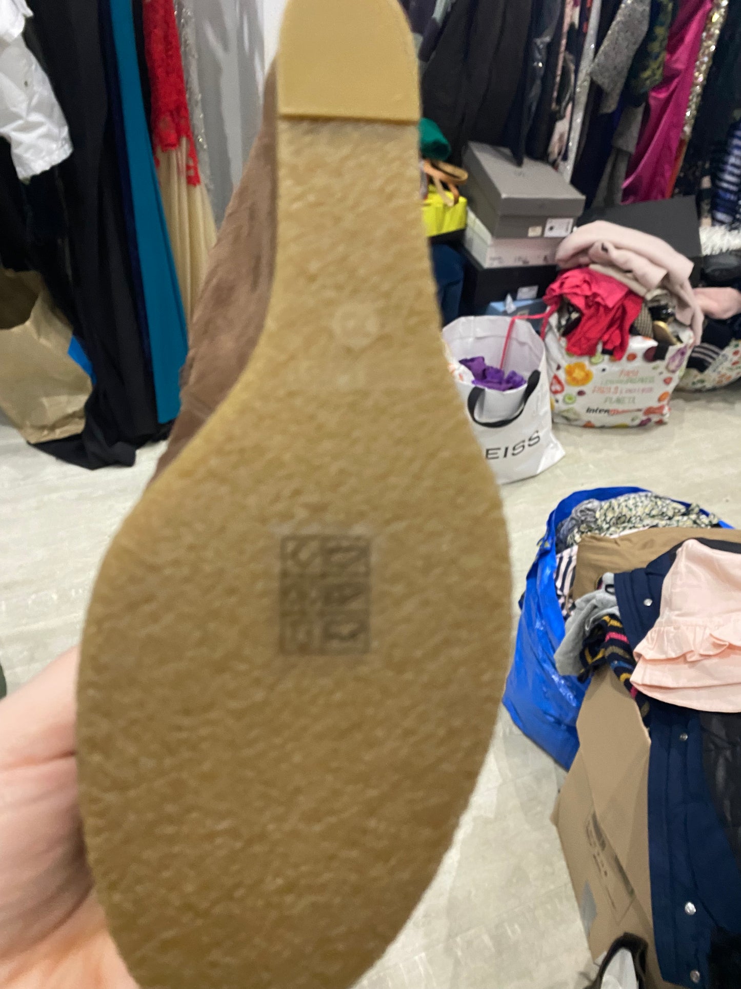 Nine West Brown Suede Wedge Boots Size 5