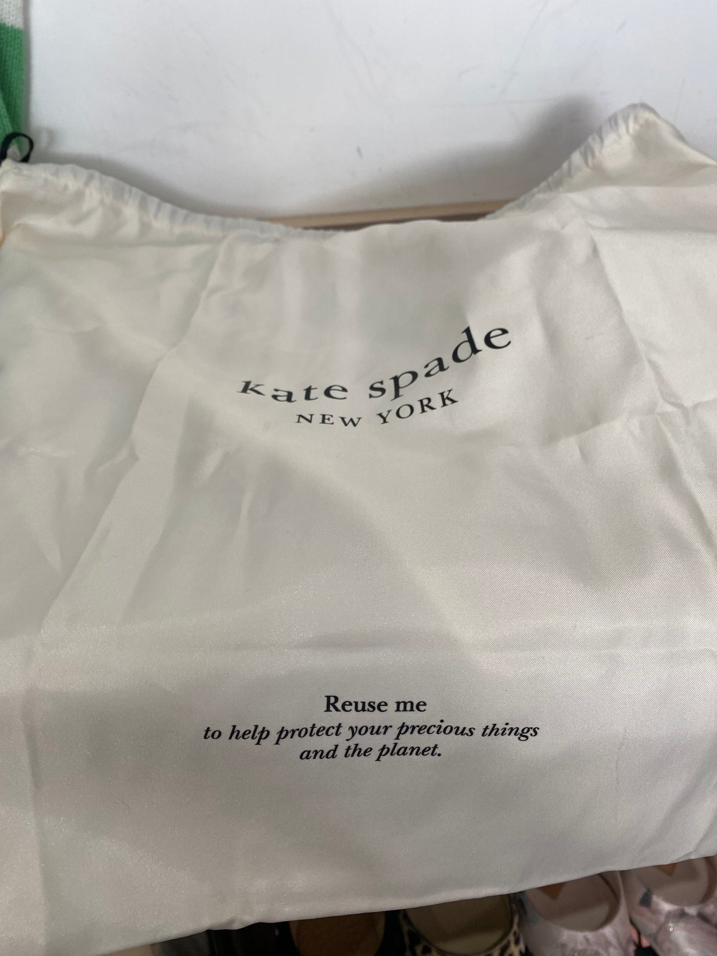 Kate Spade Hudson pebbled leather handbag cream