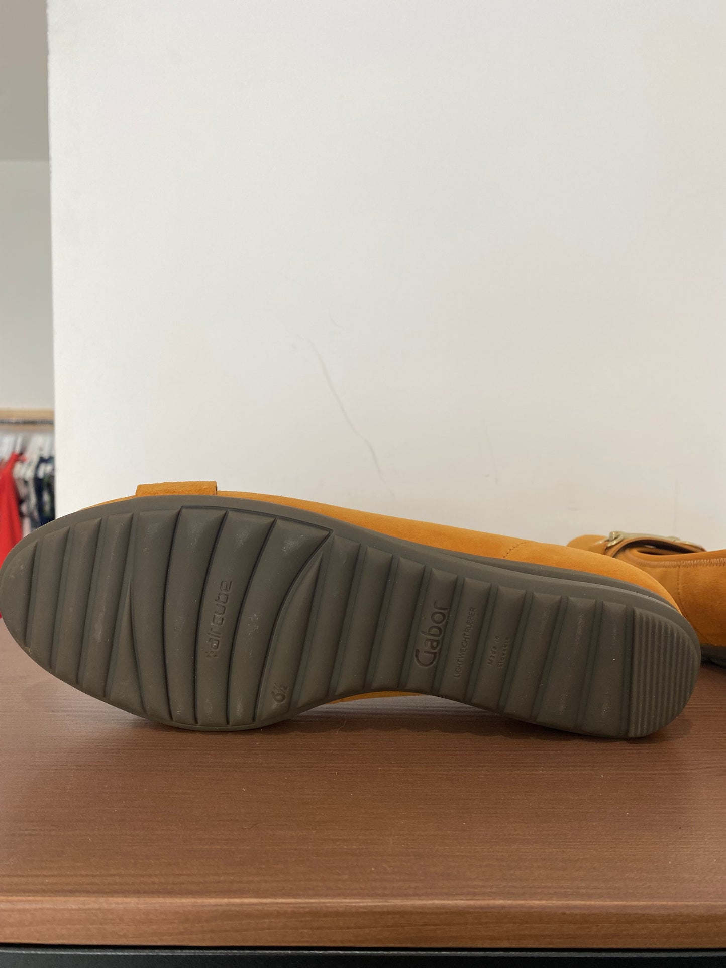 Gabour Brown Suede Tan Loafers Size 6.5