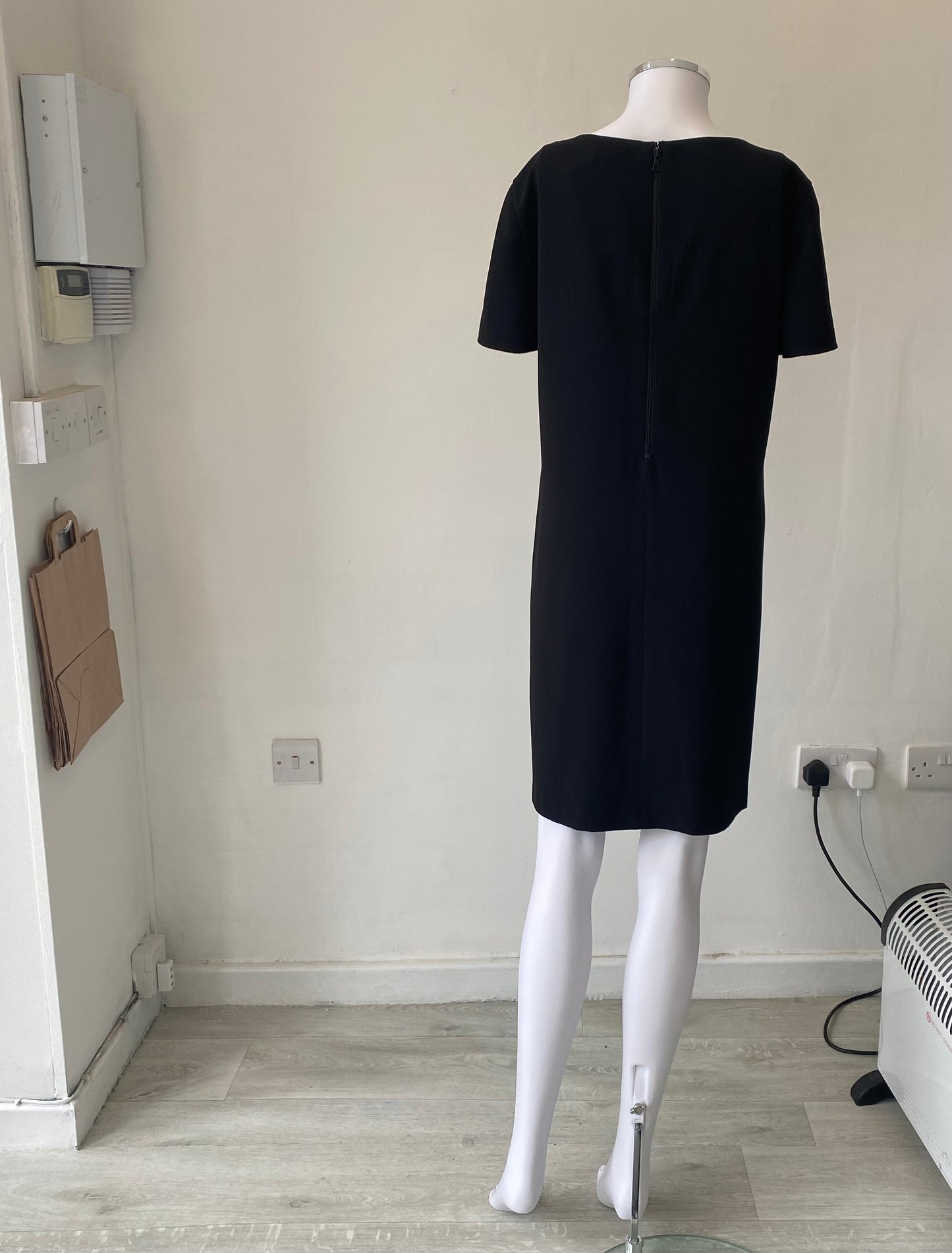 Alice and Olivia Black Dress with Sequin Collar Size 10