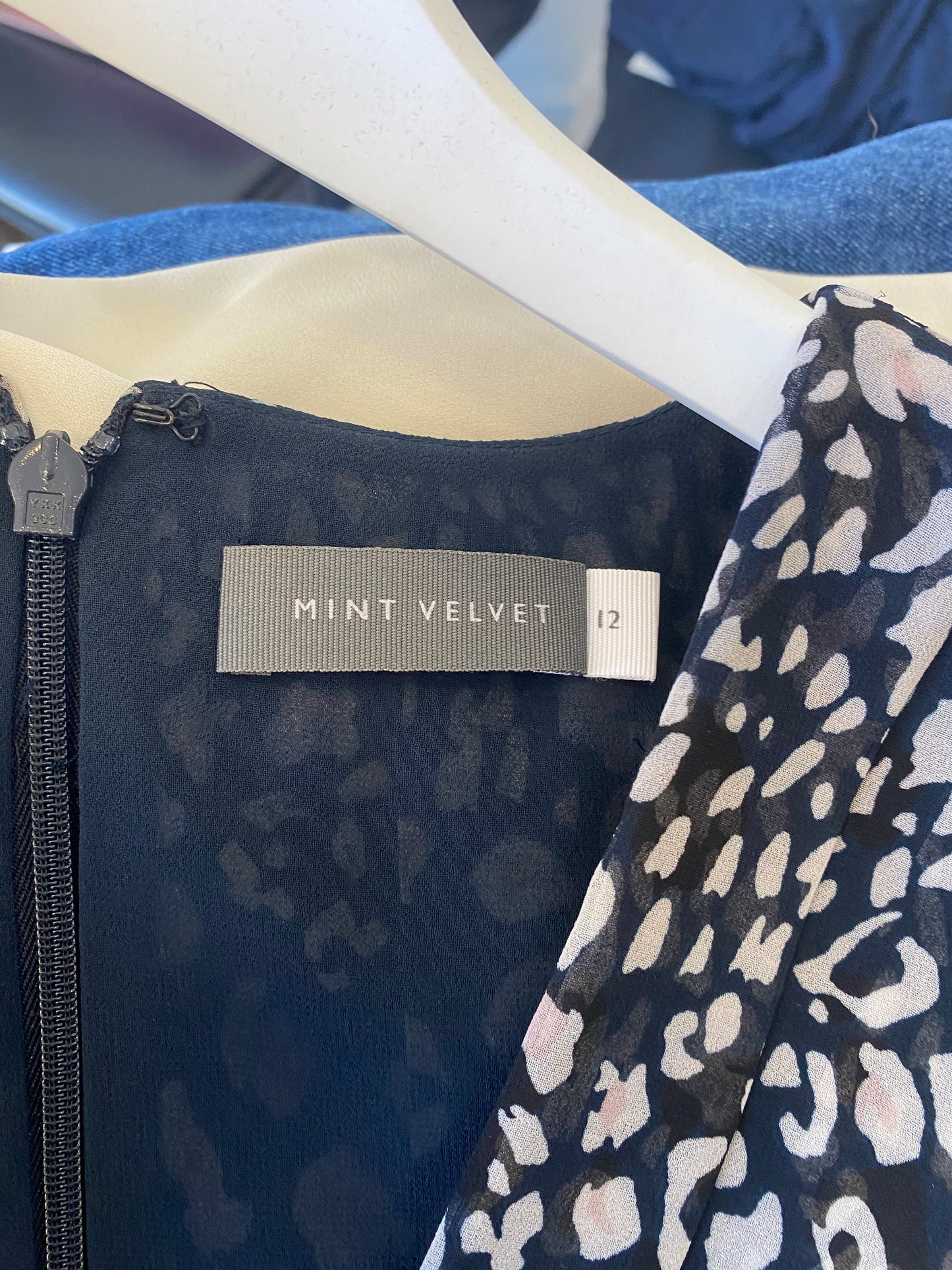 Mint Velvet Animal Print Maxi Dress Size 12