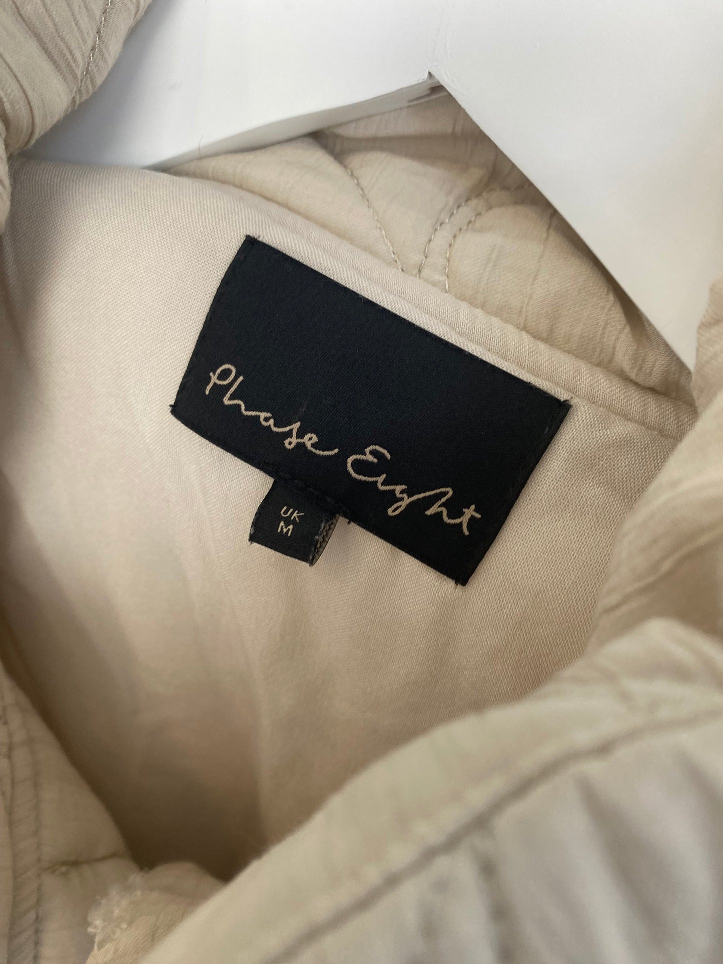 Phase Eight Cream Padded Coat Size M