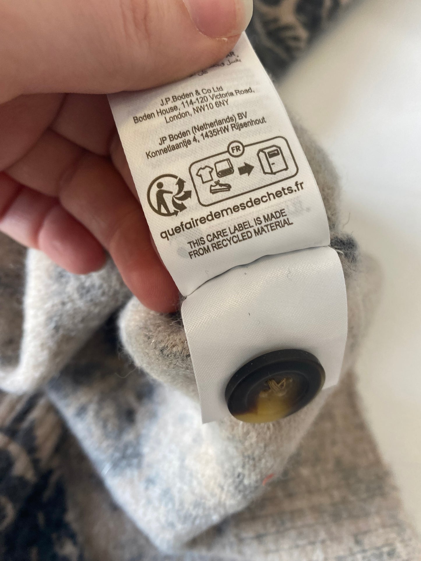 Boden Patterend Cardigan New With Tags