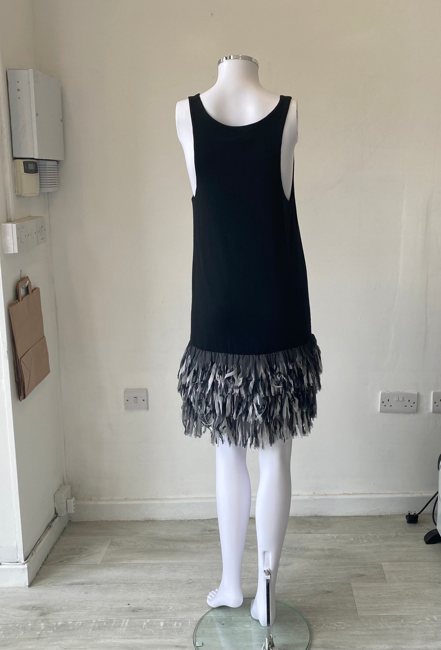 Alice and Olivia Black Dress with trim Size 8-10