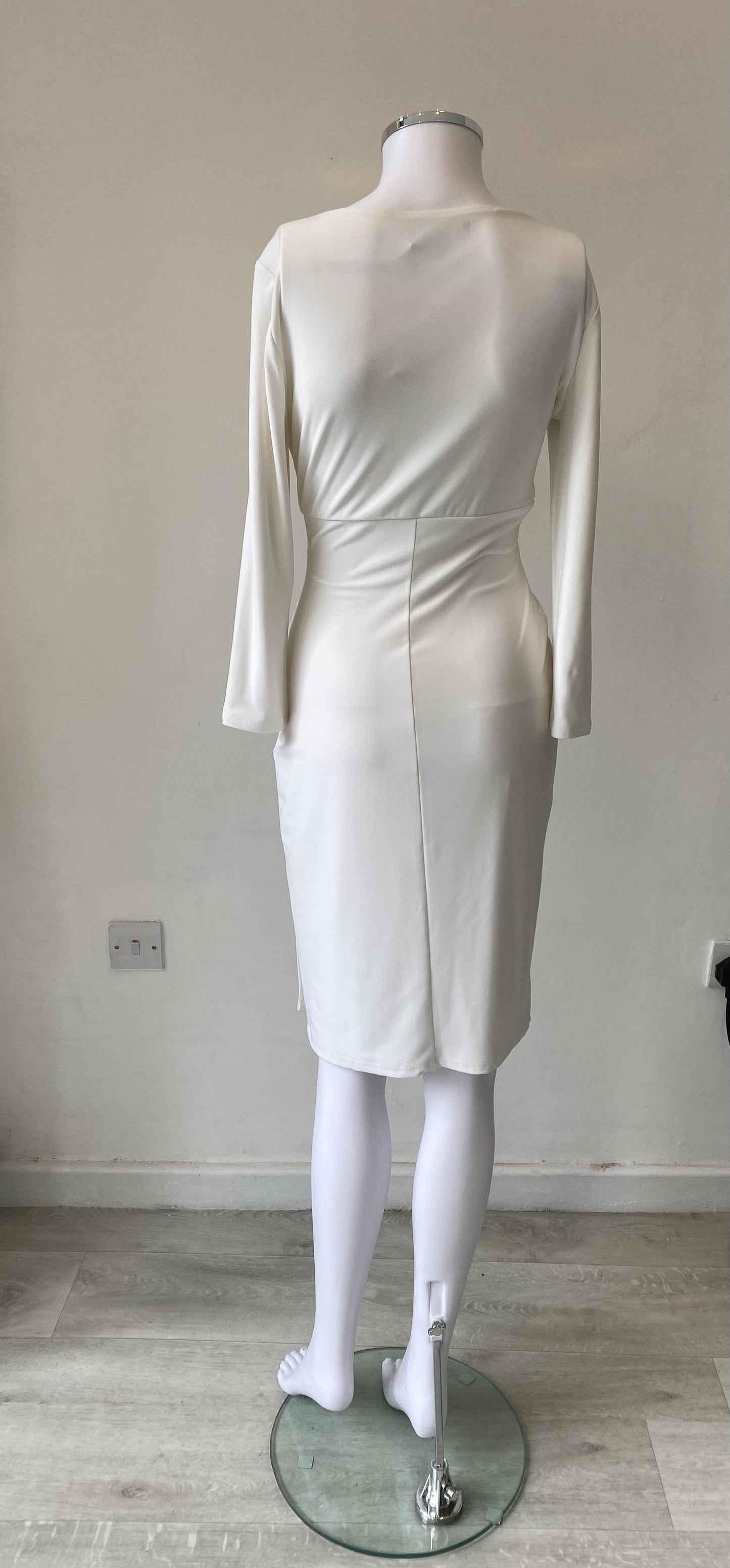Lauren Ralph Lauren White Jersey Dress Size 10