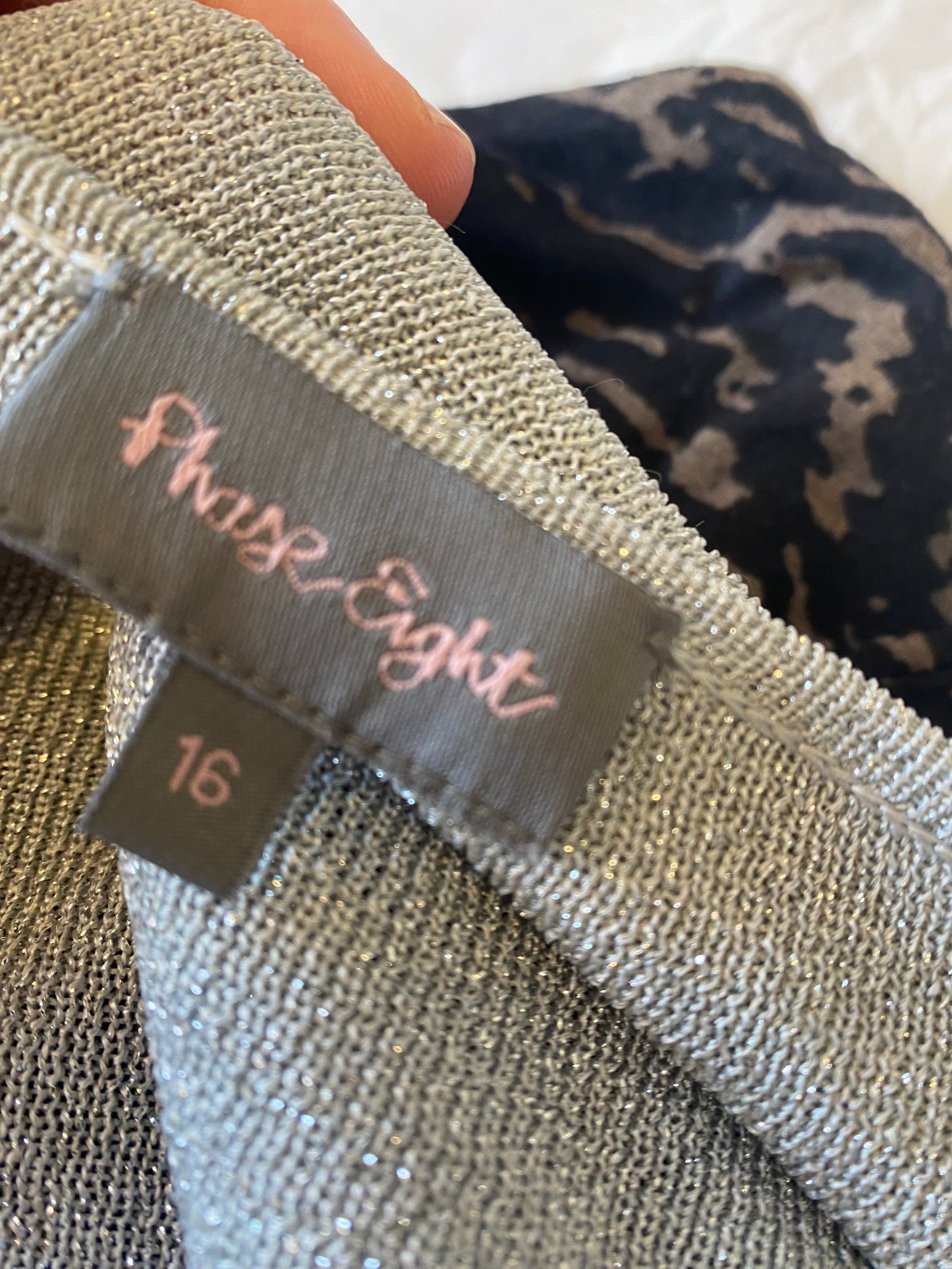 Phase Eight Silver Cardigan Size 16