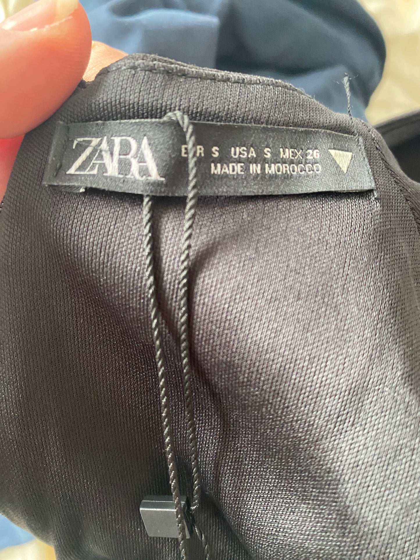 Zara Black Cut Out Top Brand New
