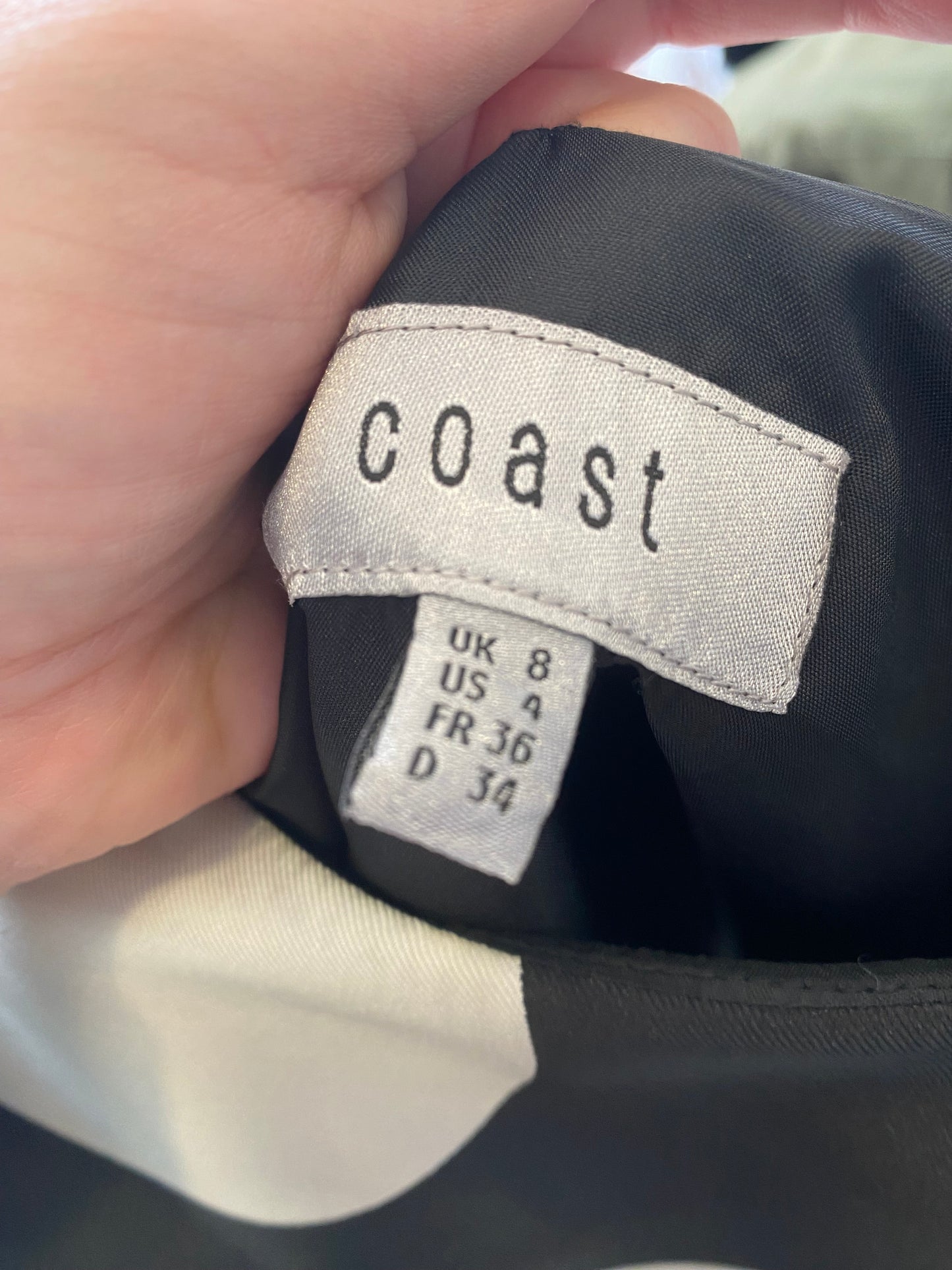 Coast Polka Dot Flared Dress Size 8