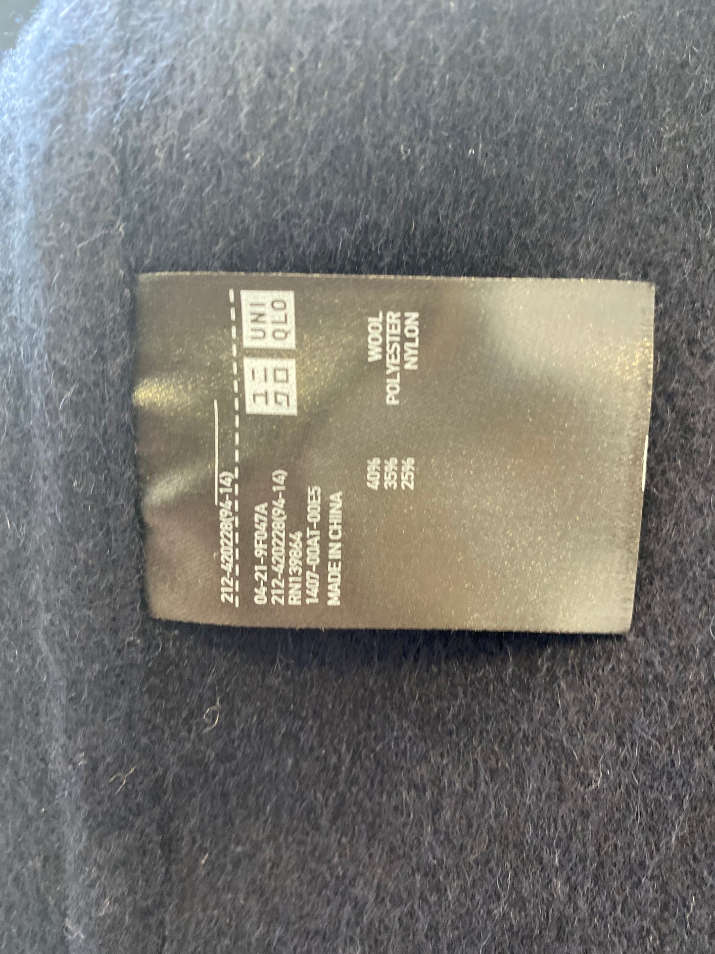 Uniqlo Cotton Coat Size 8-10