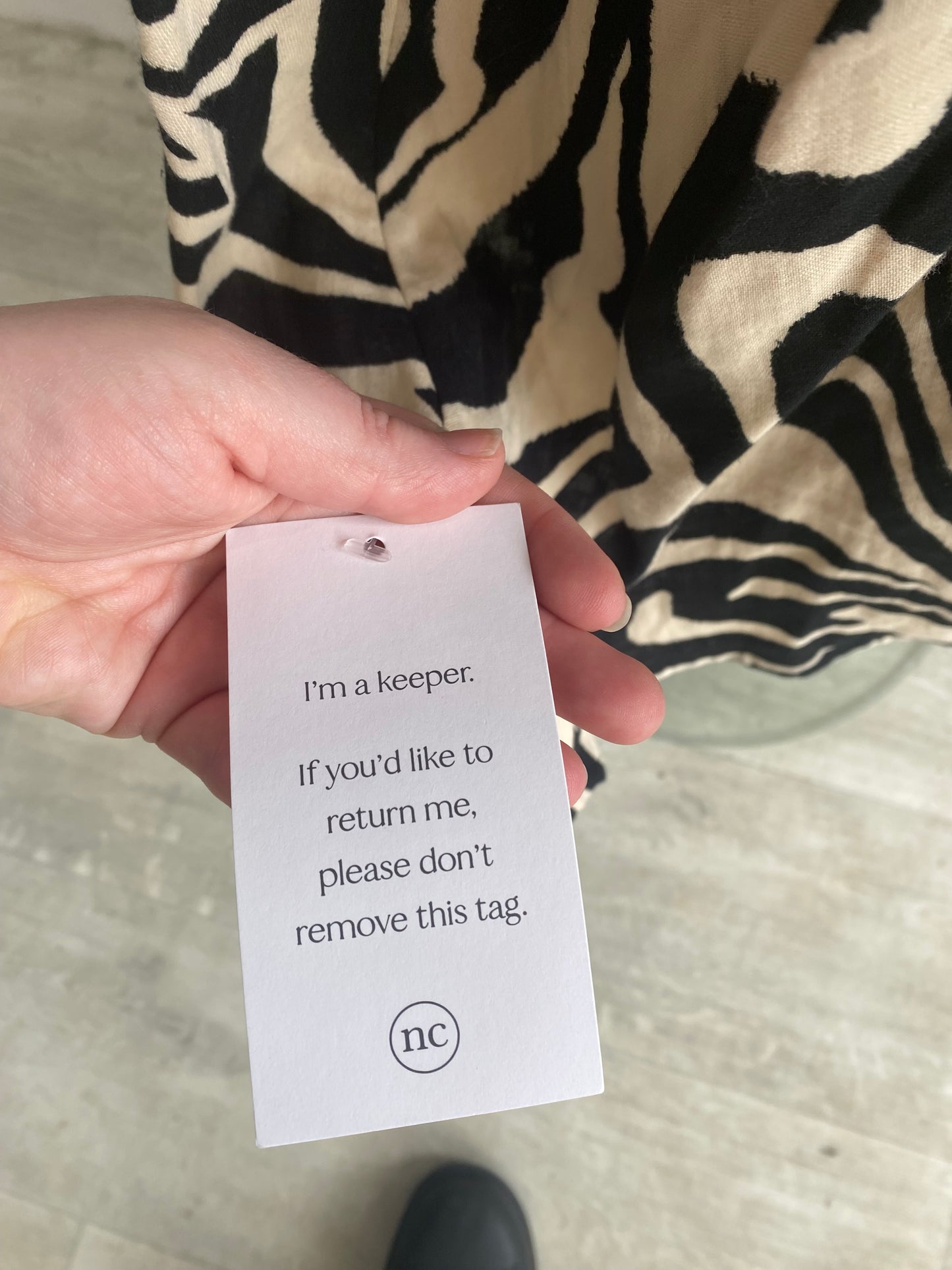 Nobody’s Child zebra print dress size 14 new