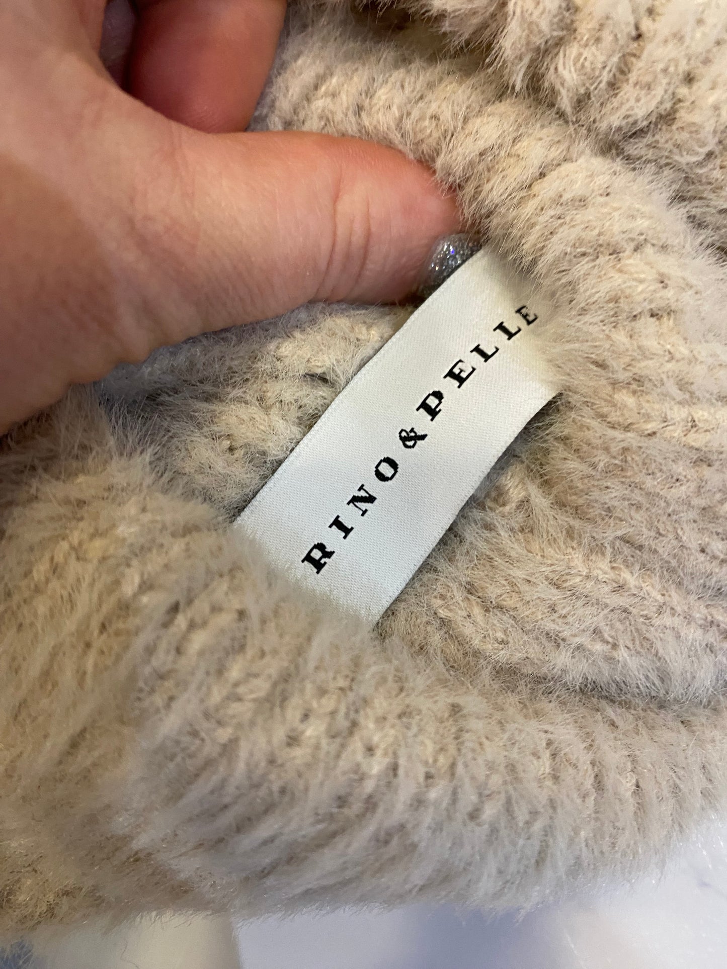 Rino and Pelle Light Pink Bobble Hat One Size