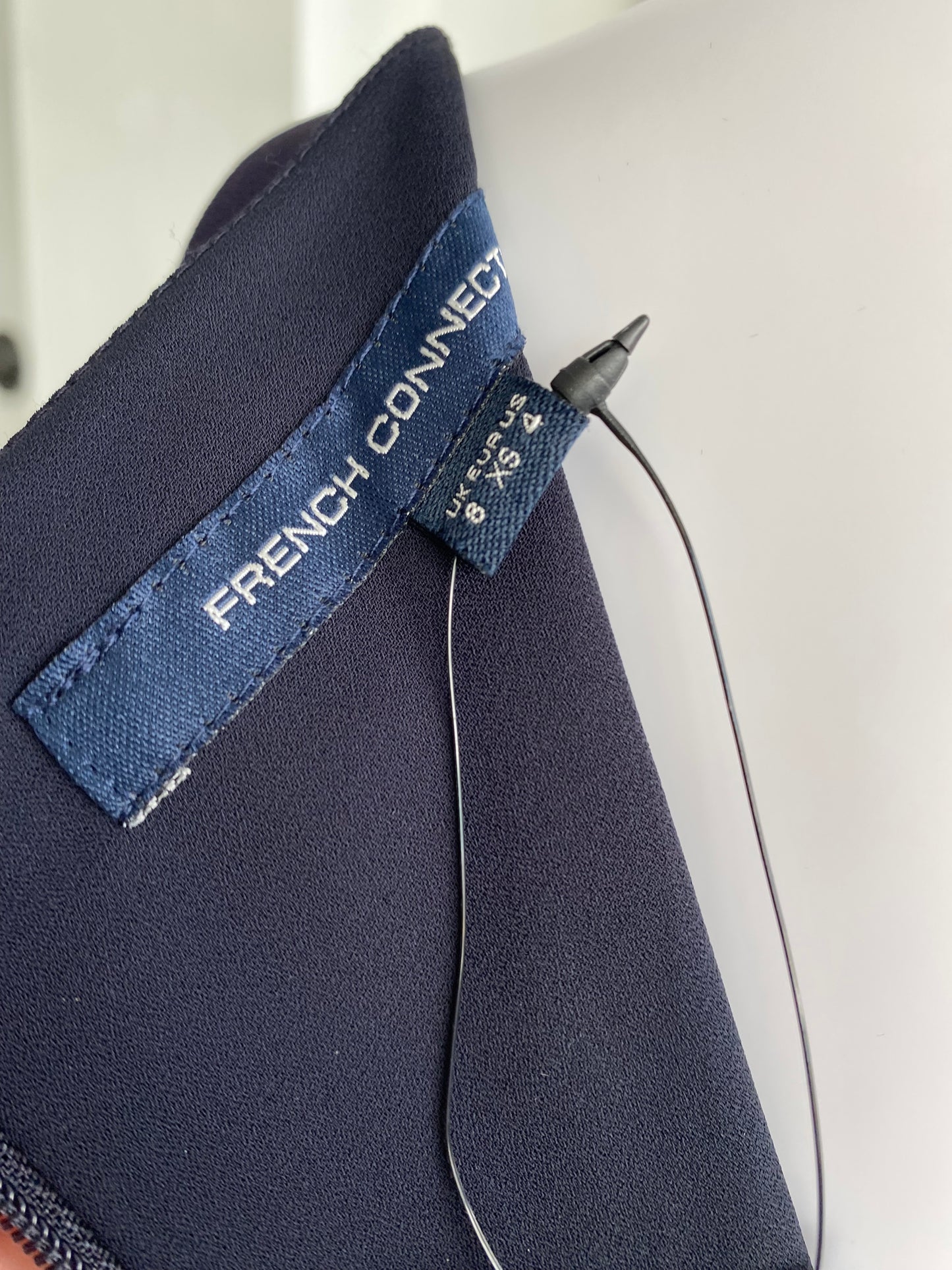 French Connection Midnight Blue Cropped Jumpsuit Size 8