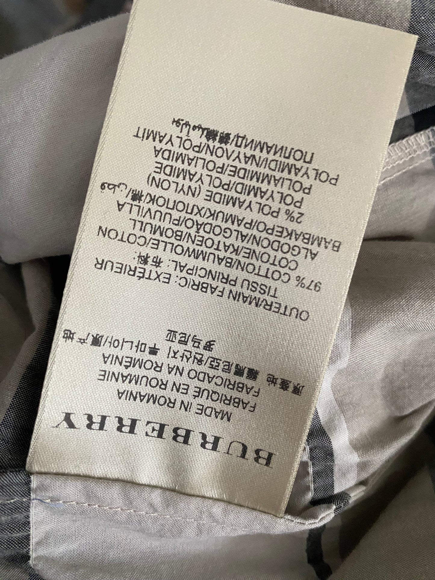 Burberry checked dress nova check size 10