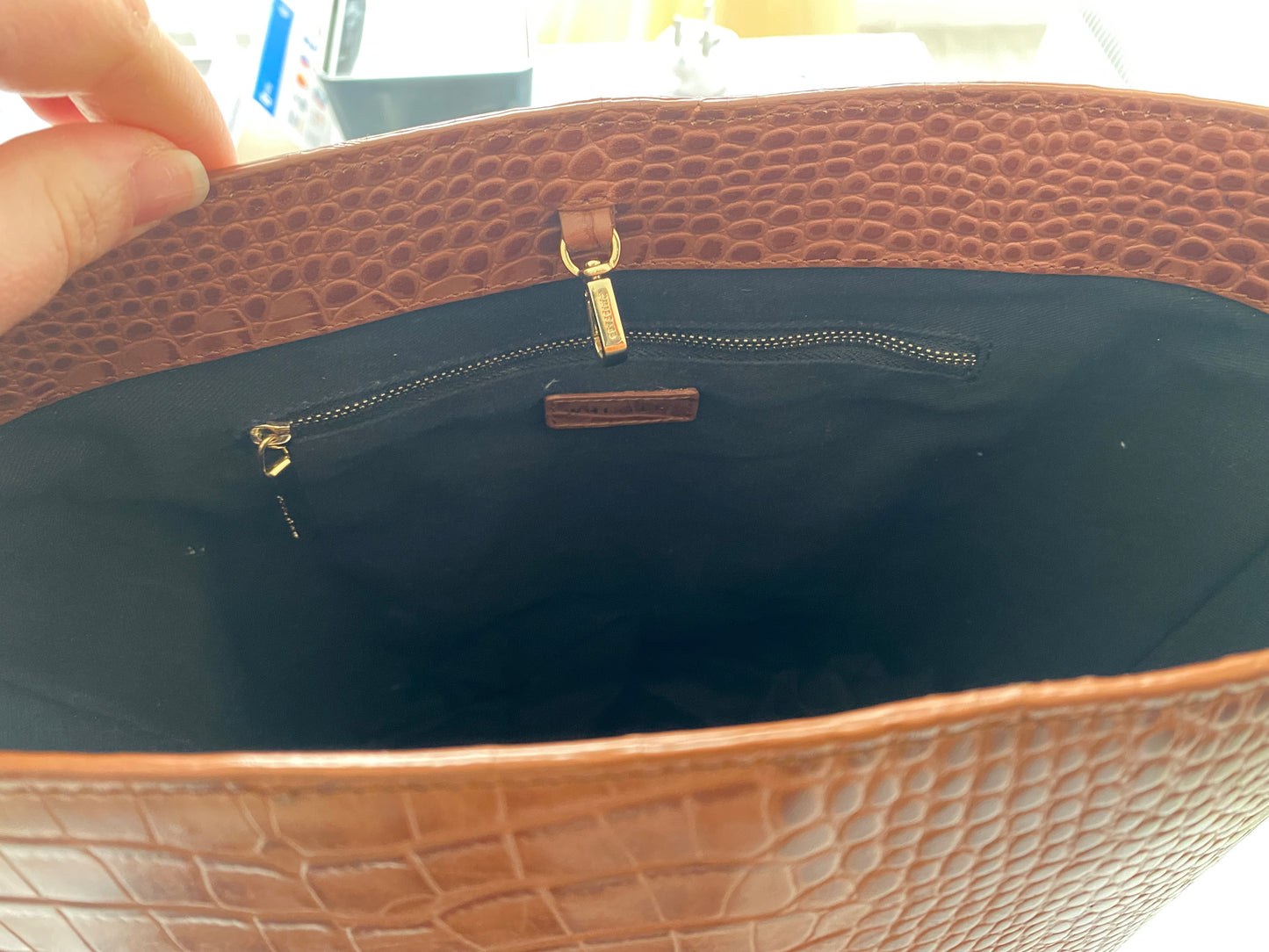 Whistles Brown Leather Bucket Bag