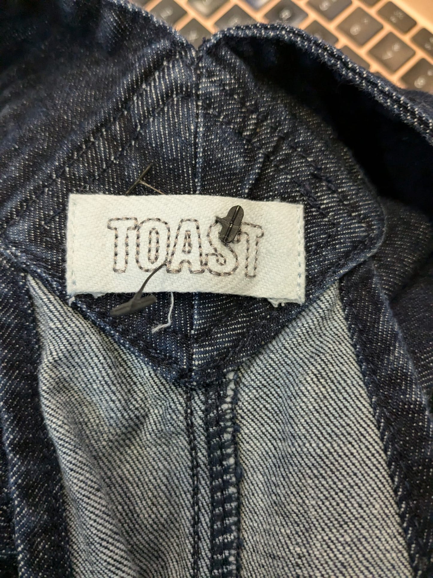 Toast Dark Blue Dungarees Size 12