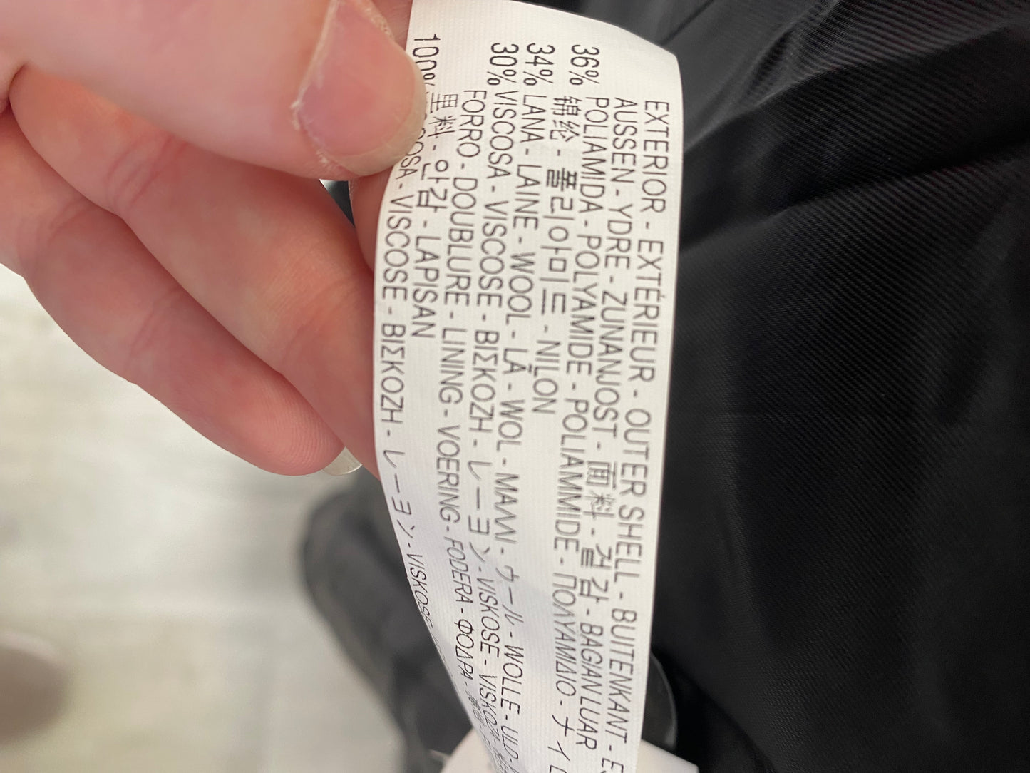 Zara Herringbone Caped Coat Size 12-14