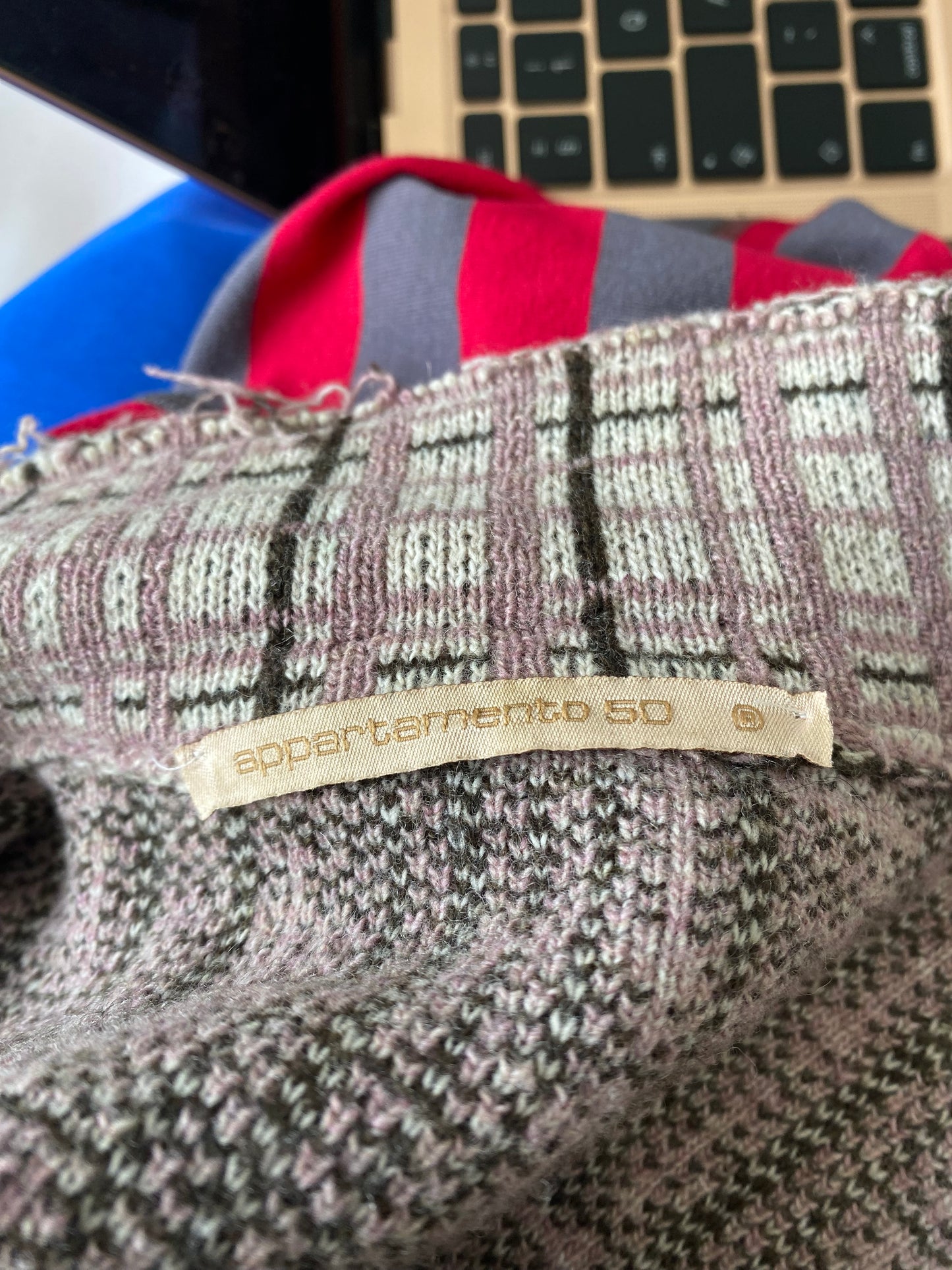 Appartamento 50 Pink Checked Wool Coat Size 8-10