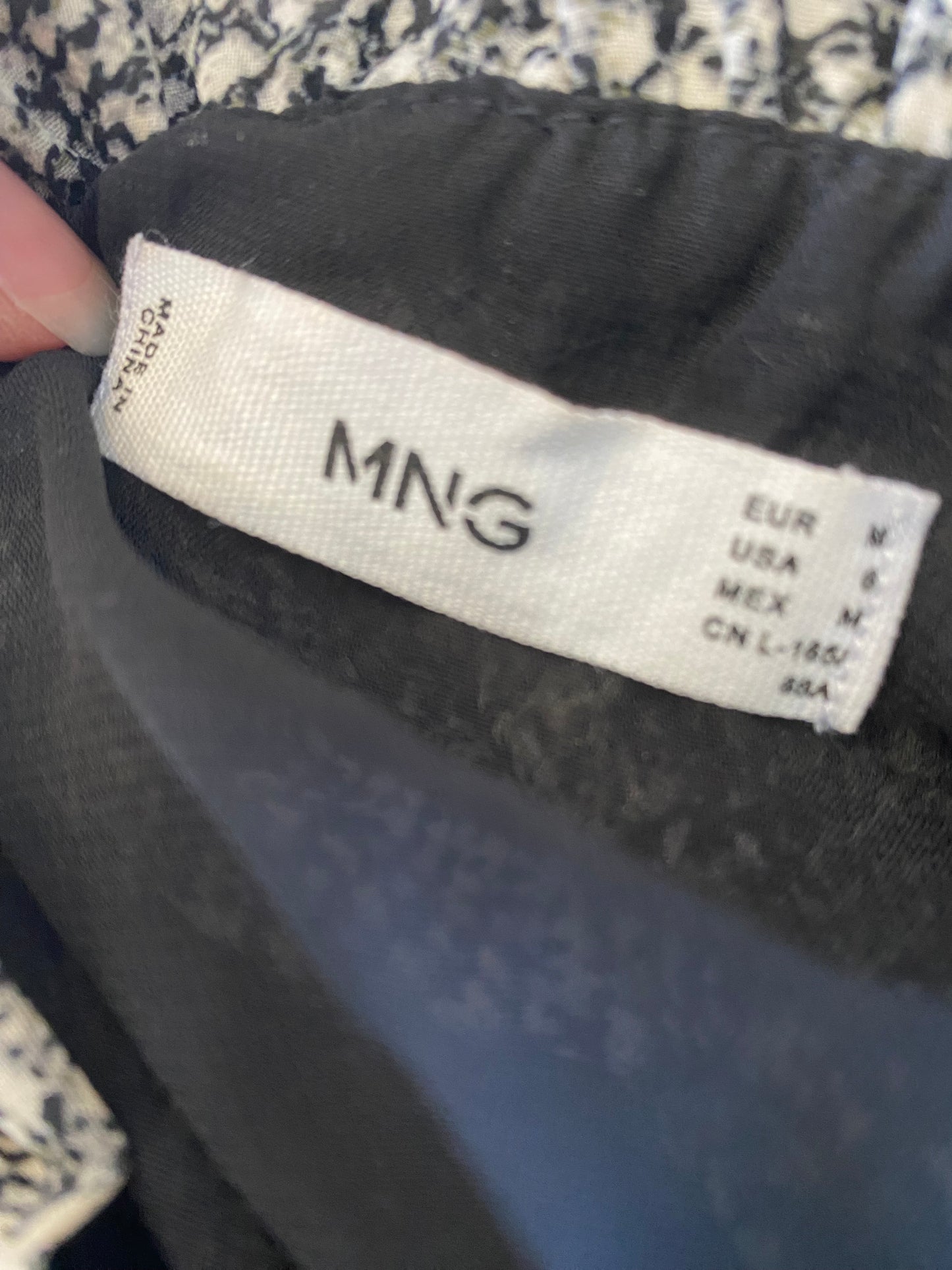 Mango snake print blouse size 12