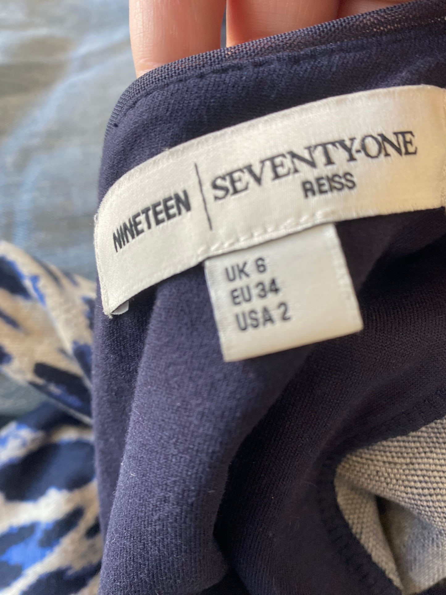 Reiss leopard print dress size 6