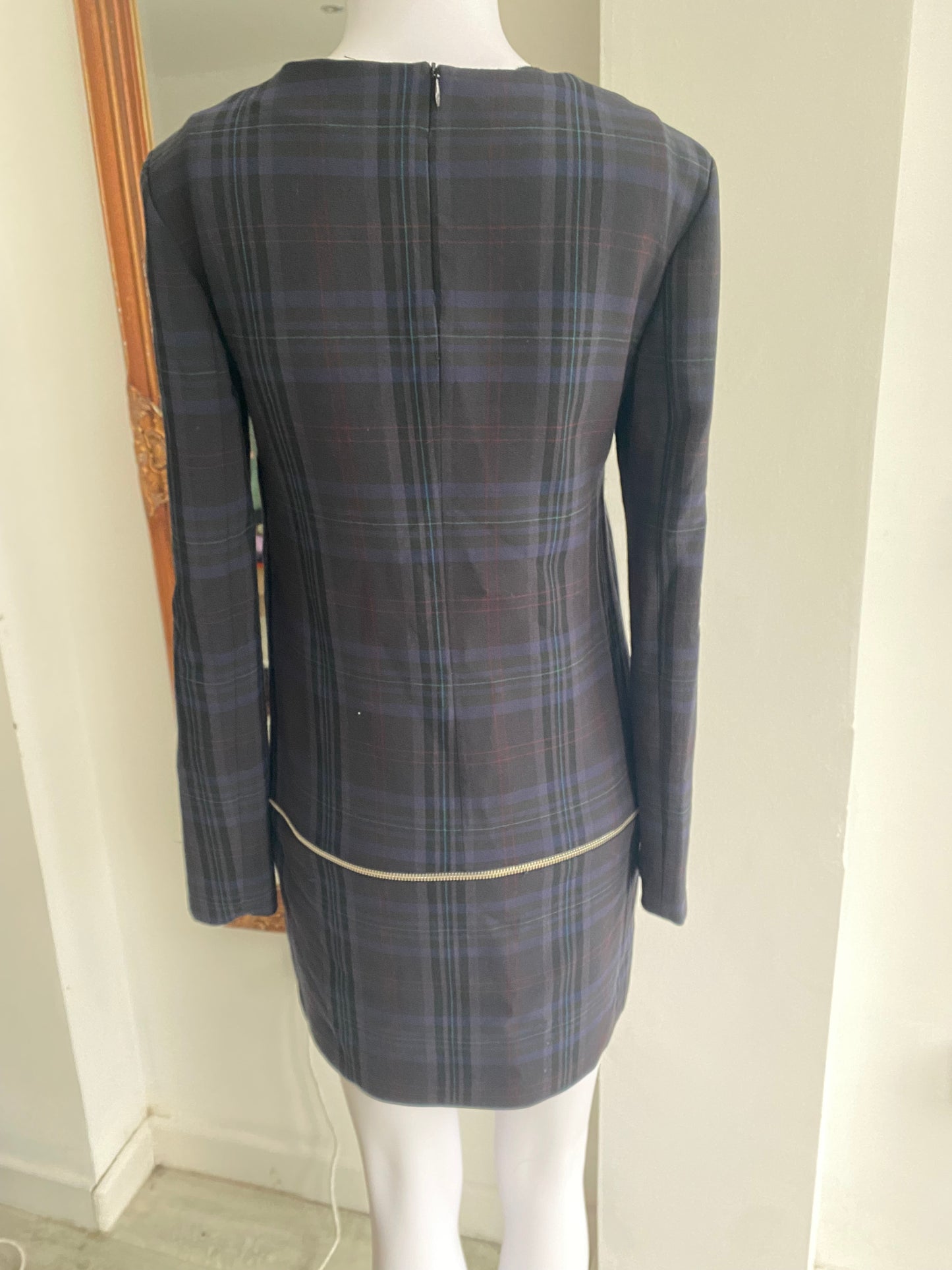 Zara checked dress size 8