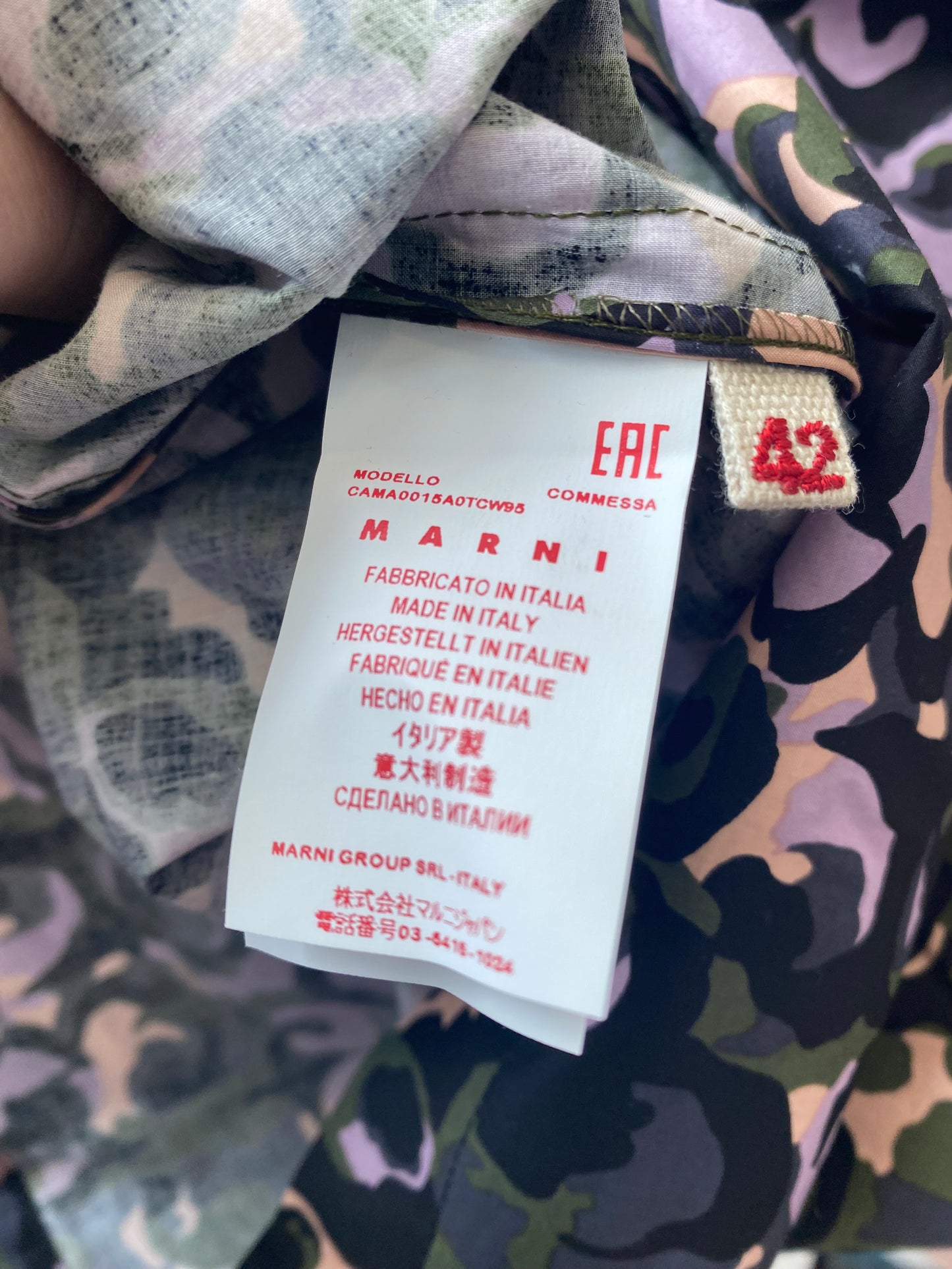 Marni floral print top size 12-14