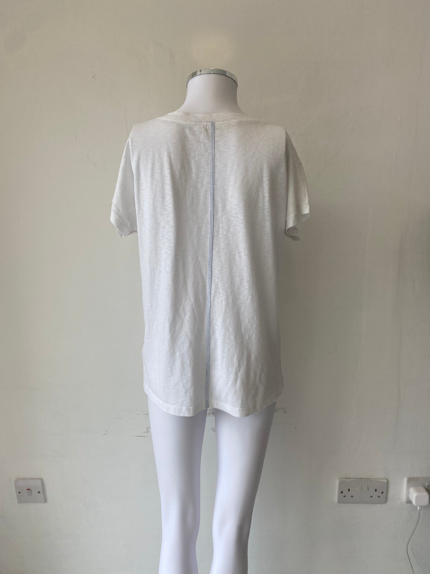 White Stuff White T-shirt Size 12