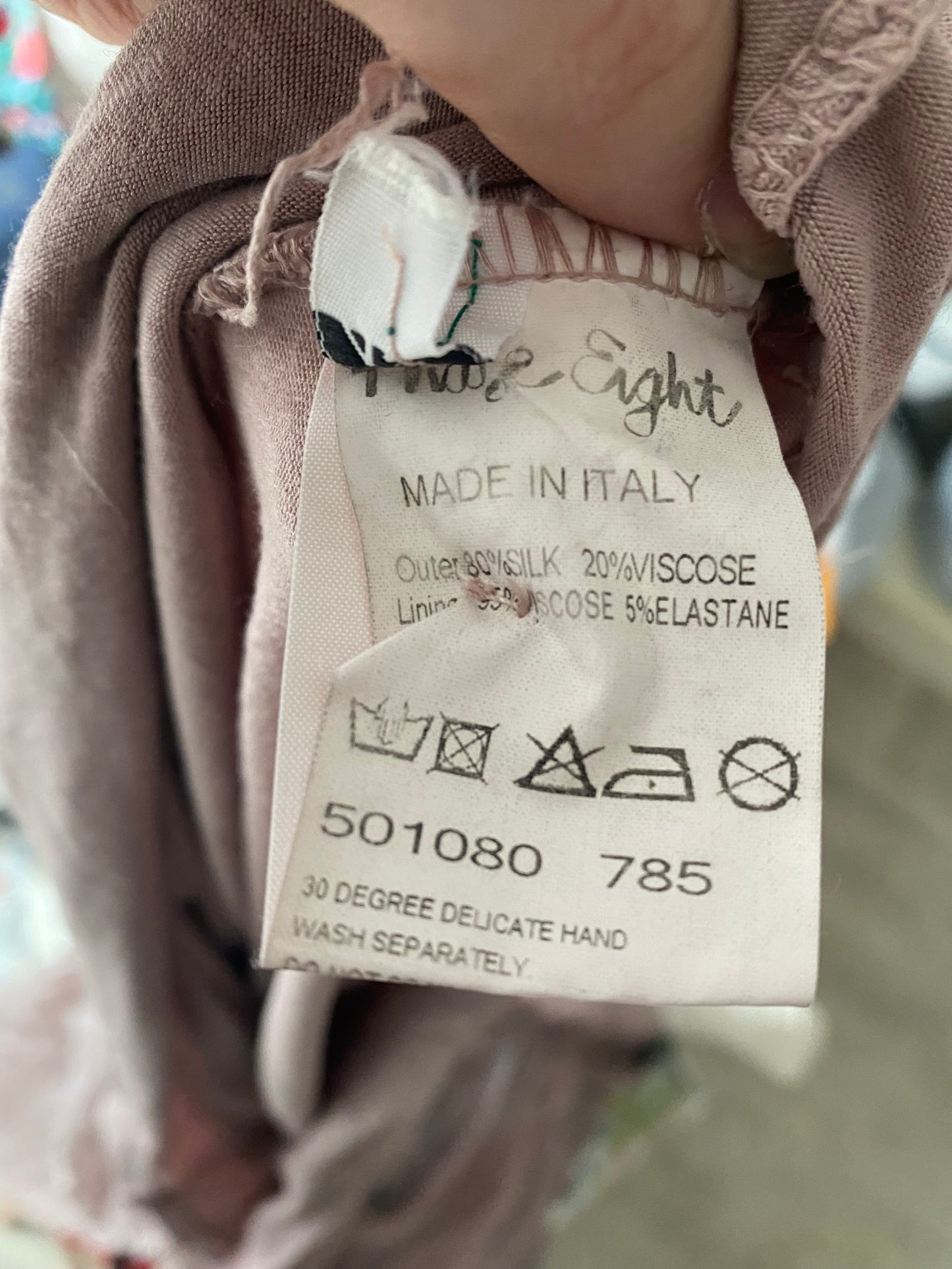 Phase Eight blush pink silk top size 8-10