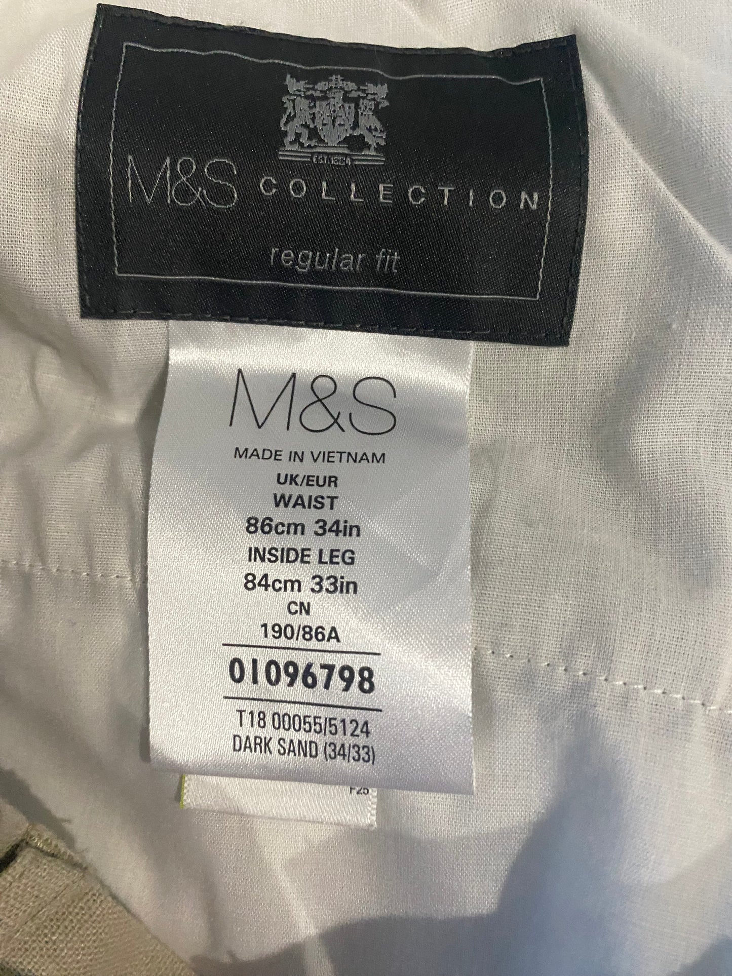 Marks and Spencer Linen Blend Suit