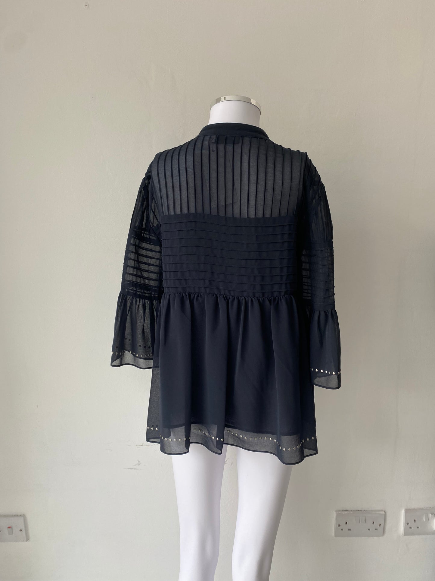 Mint Velvet Charcoal Top Size 12
