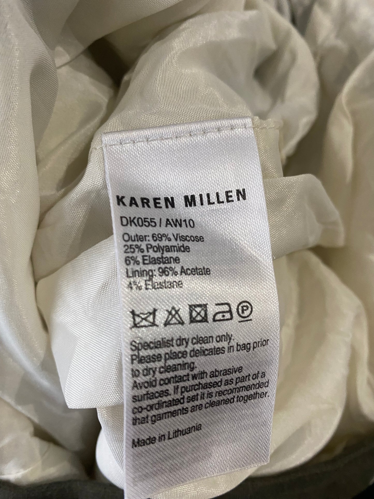 Karen Millen Vintage Colour Block Dress Size 8