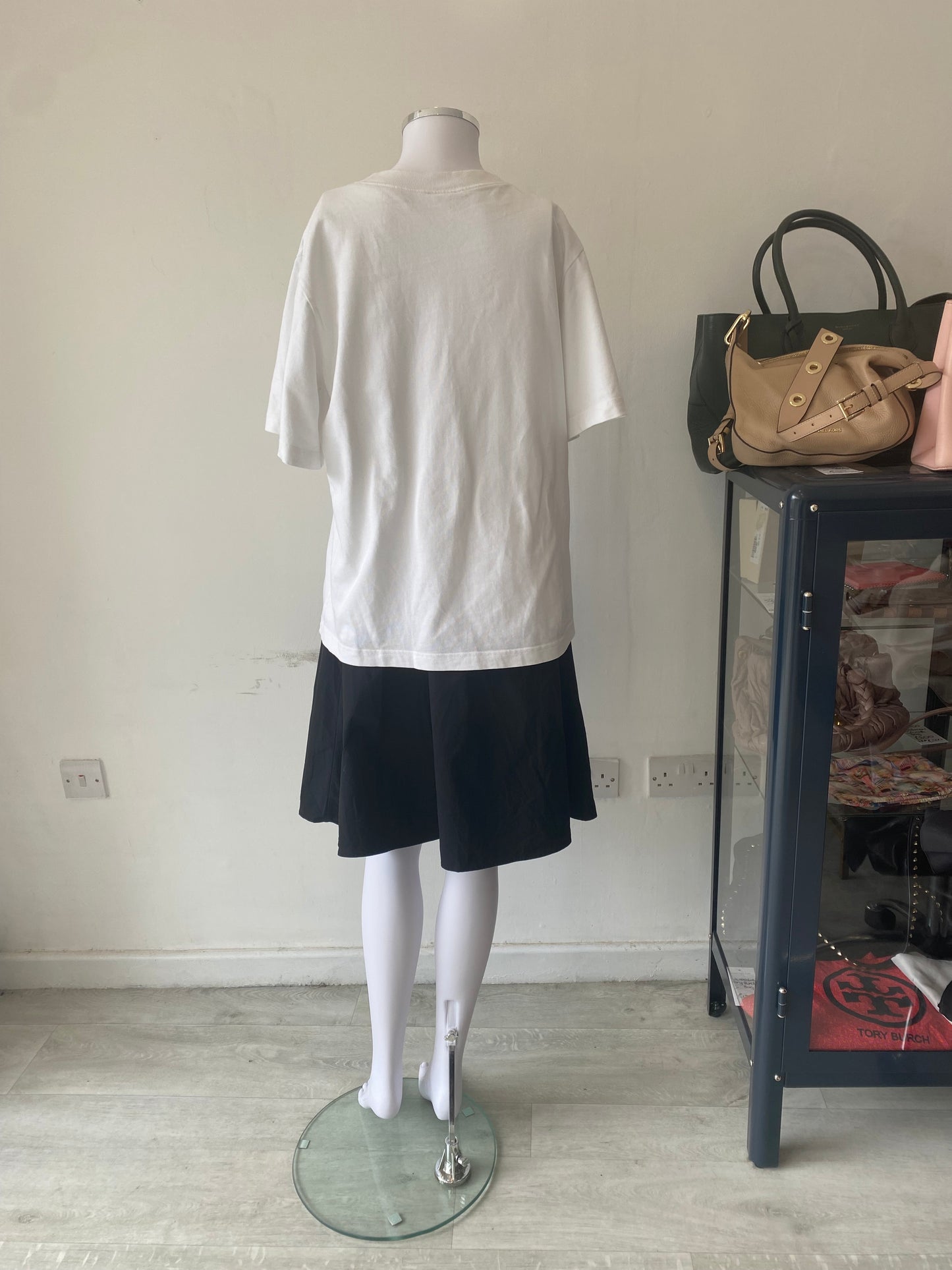 COS T-shirt Dress with Black Skirt Hem Size 8-12