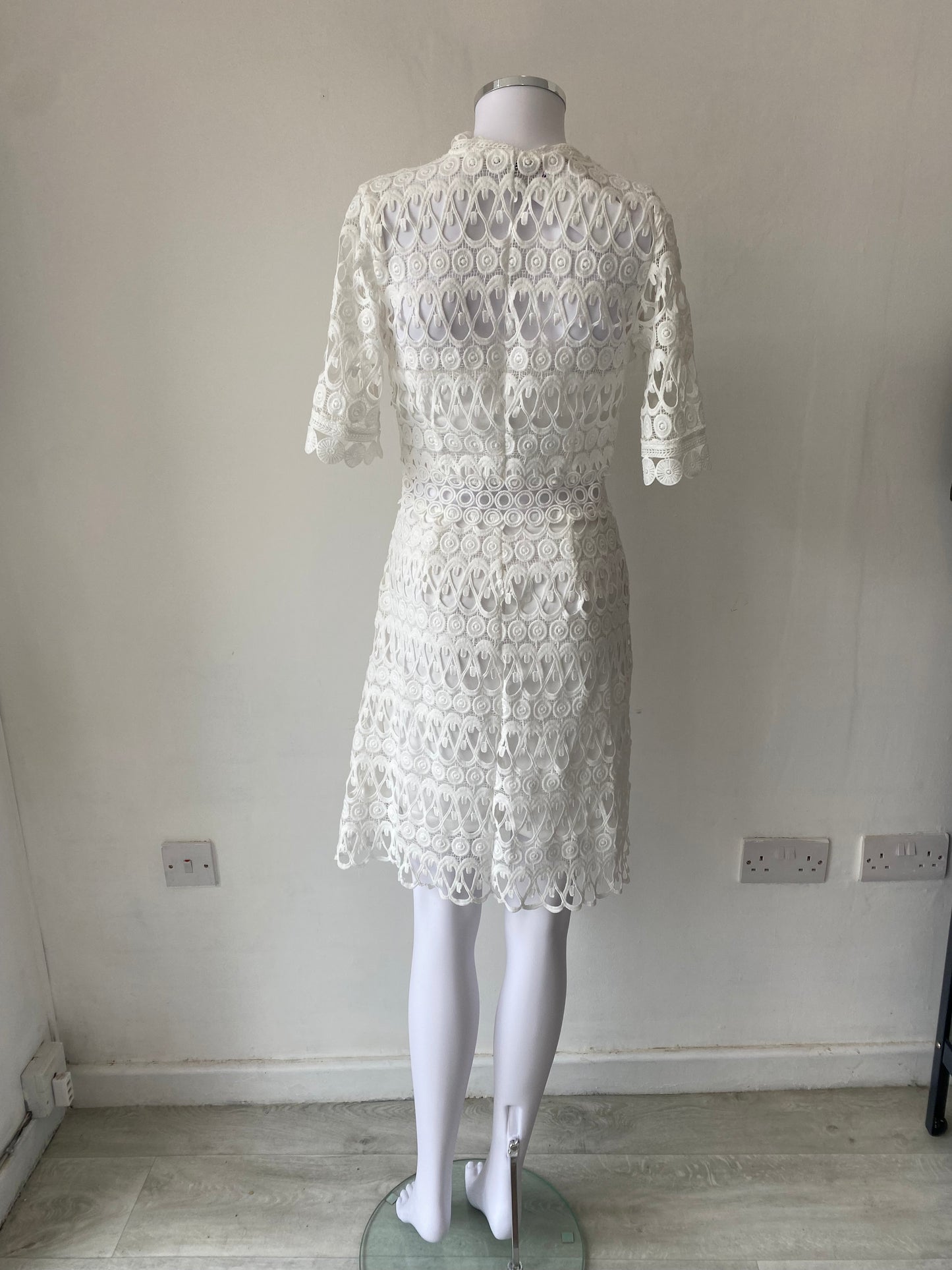 Frock and Frill White Dress Size 8