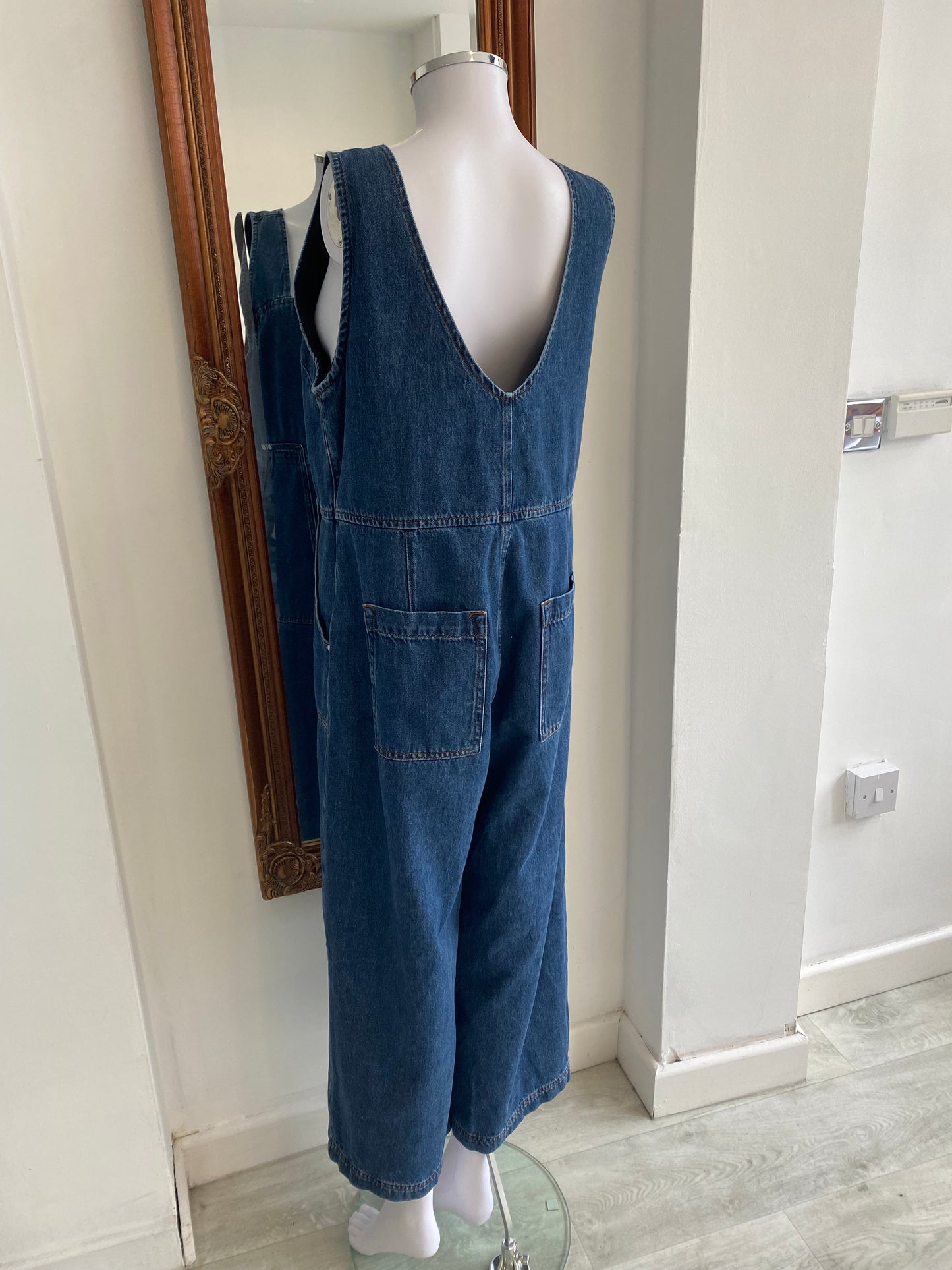 Phase Eight Denim Zip Up Jumpsuit Size 12