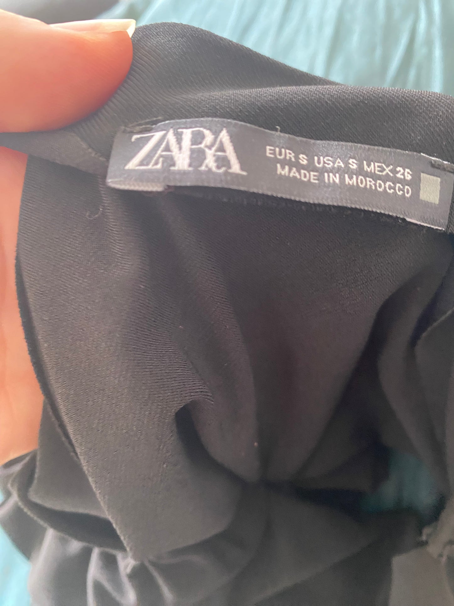 Zara black top size 8