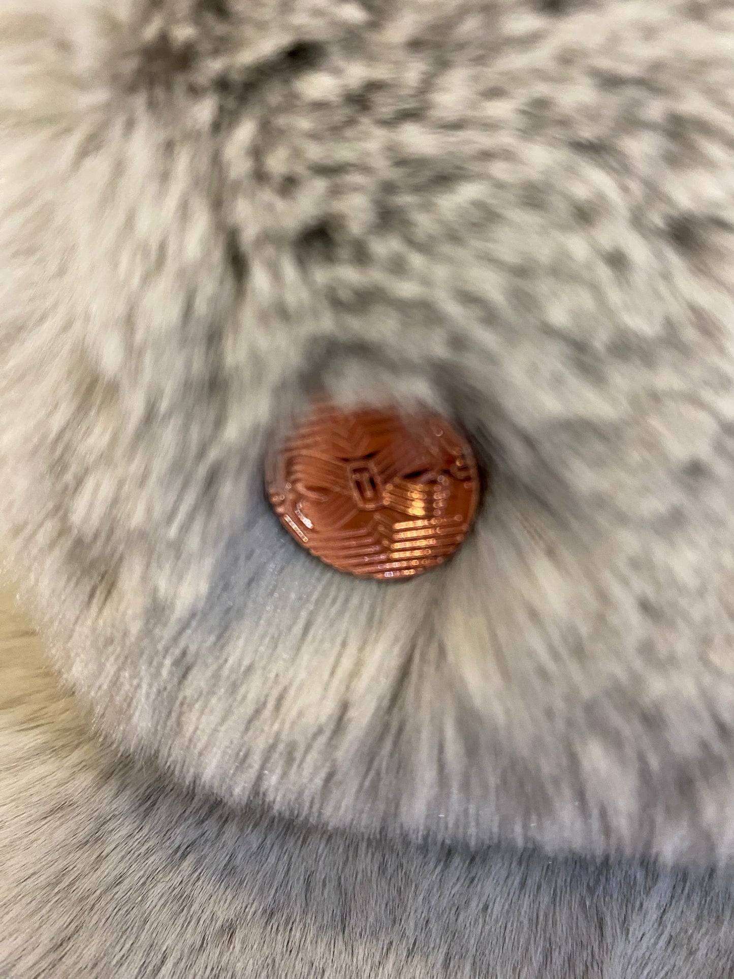 Ted Baker Light Grey Faux Fur Scarf