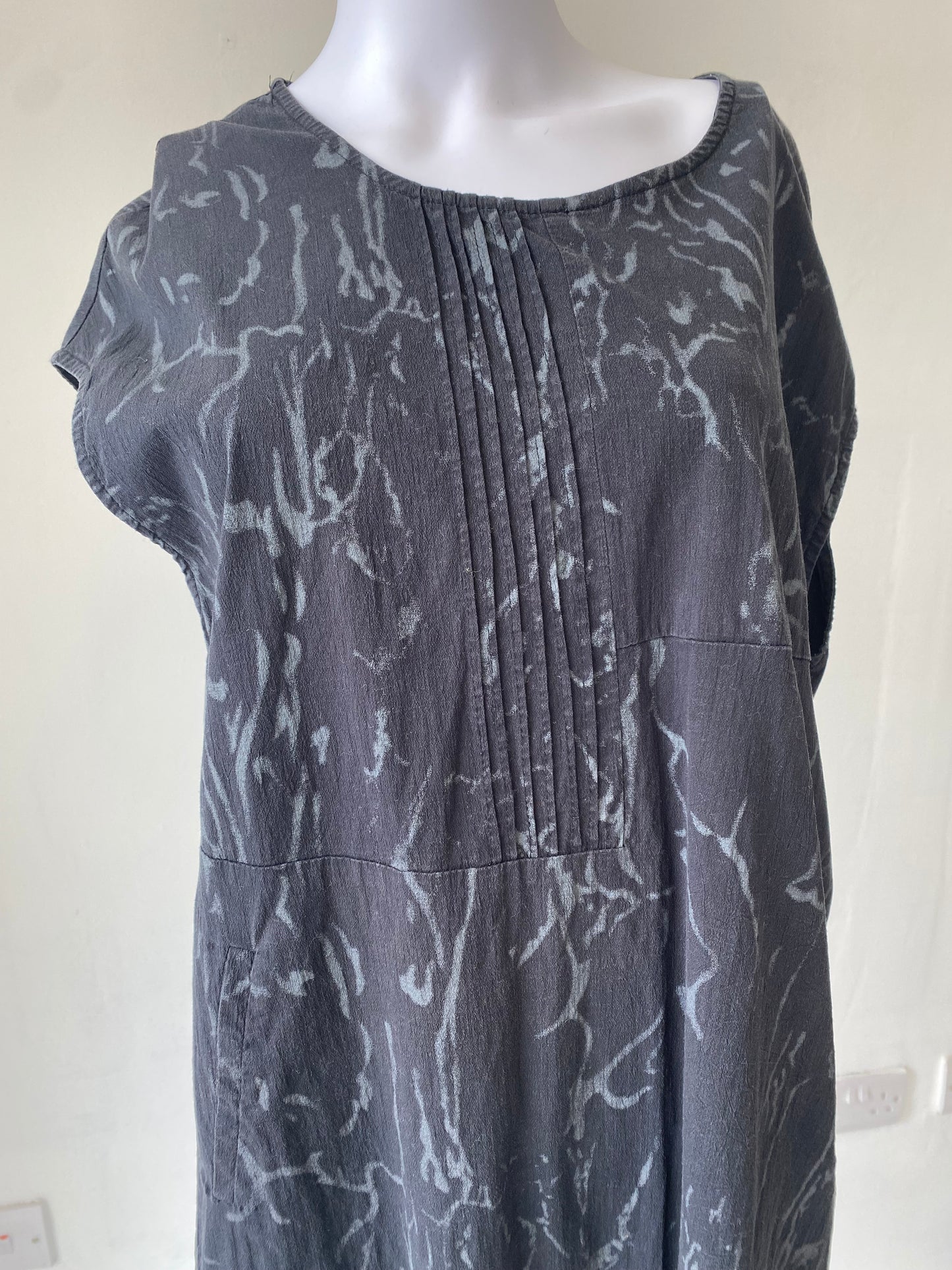 Bella Blue Printed Dress Size S/M 12
