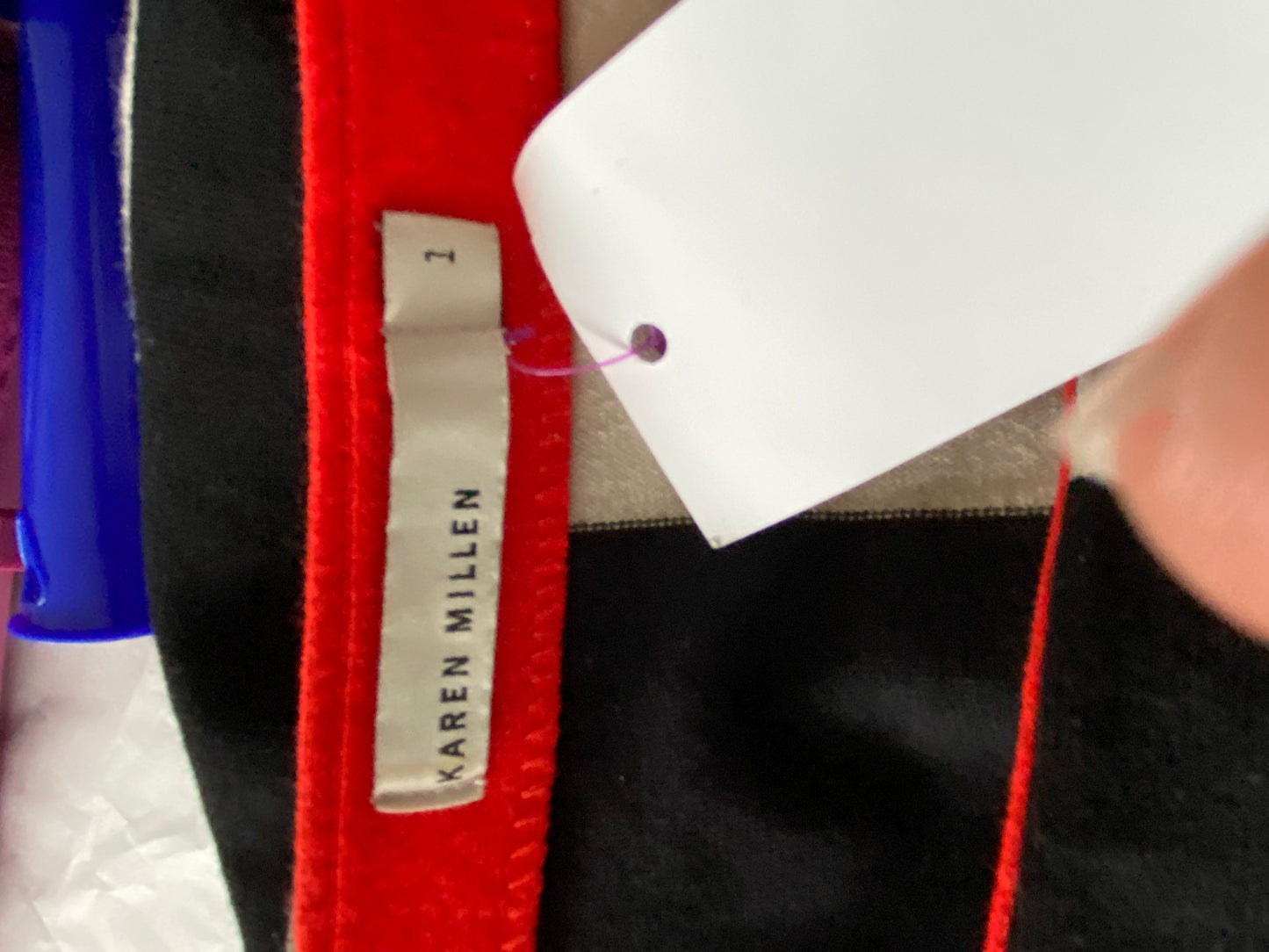 Karen Millen striped bodycon knit dress y2k size 8