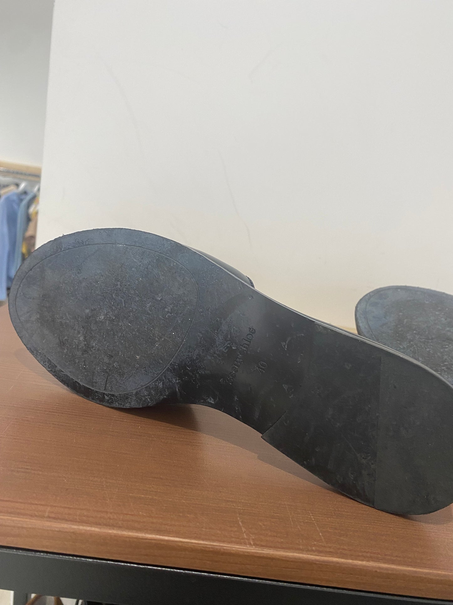 See By Chloe Brown Leather Sliders Size 7